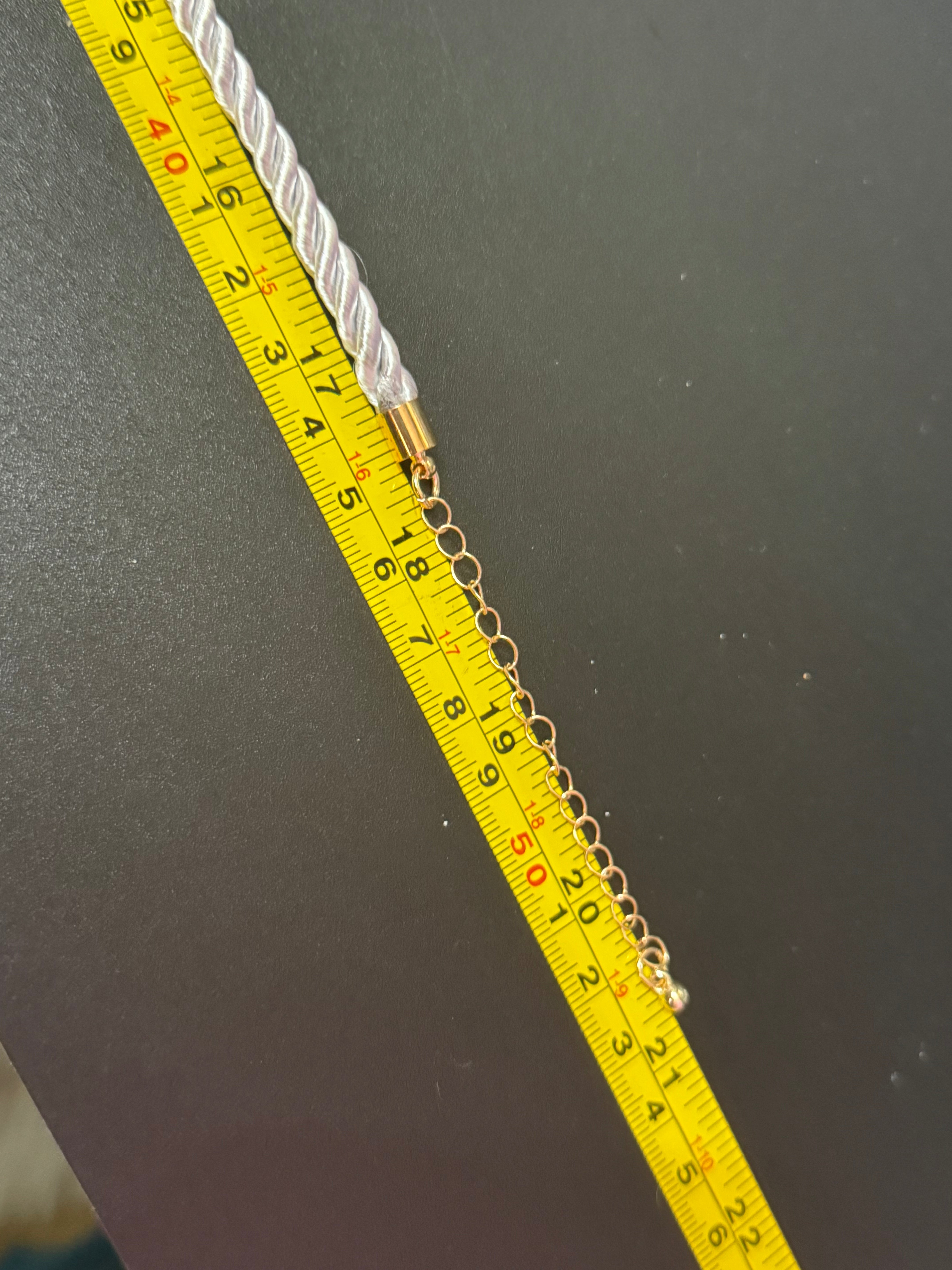 Big gold tone starfish nautical shell necklace on white cord