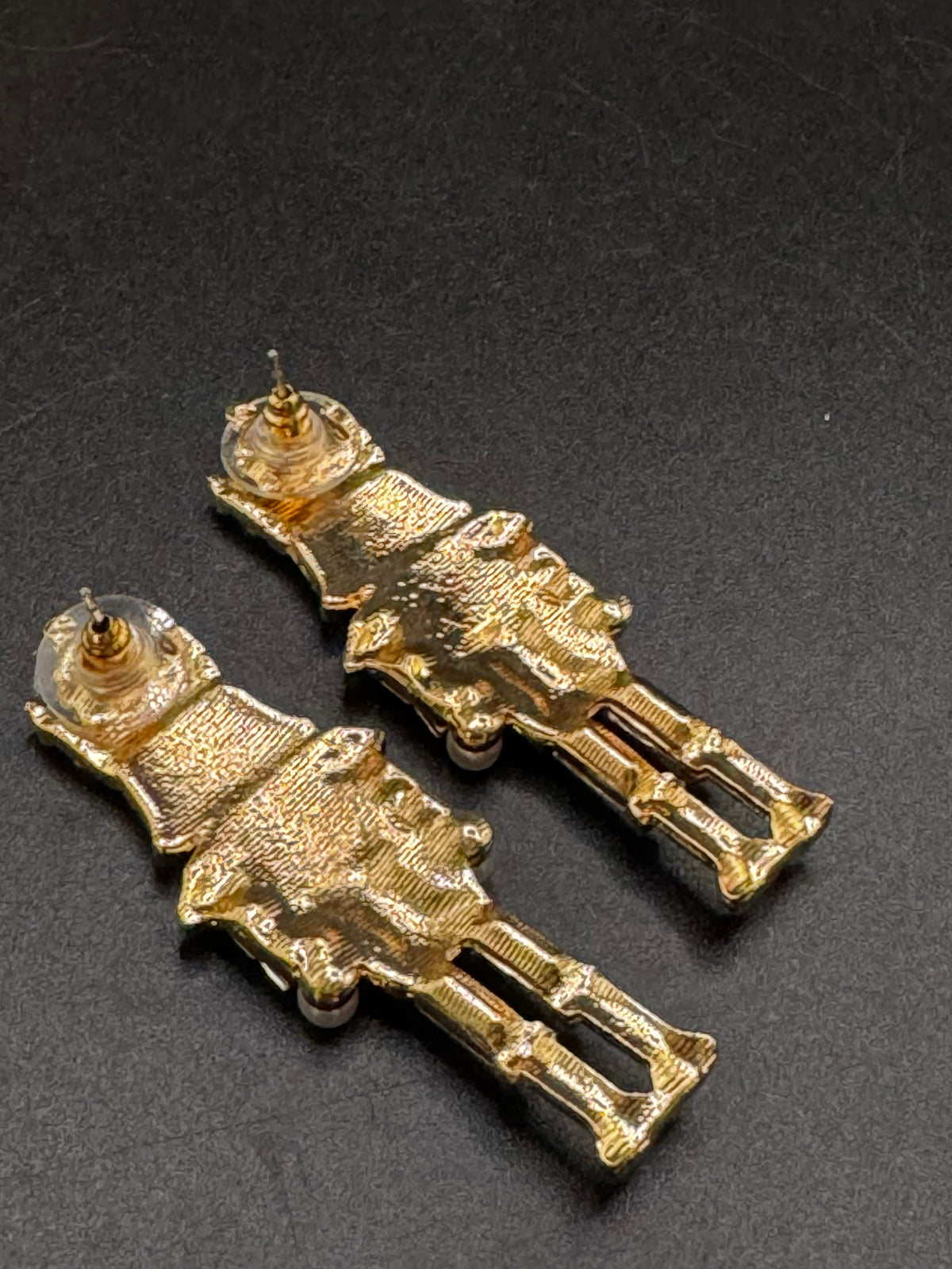Pink Nutcracker Earrings, Christmas Soldier, Pink Enamel Drops