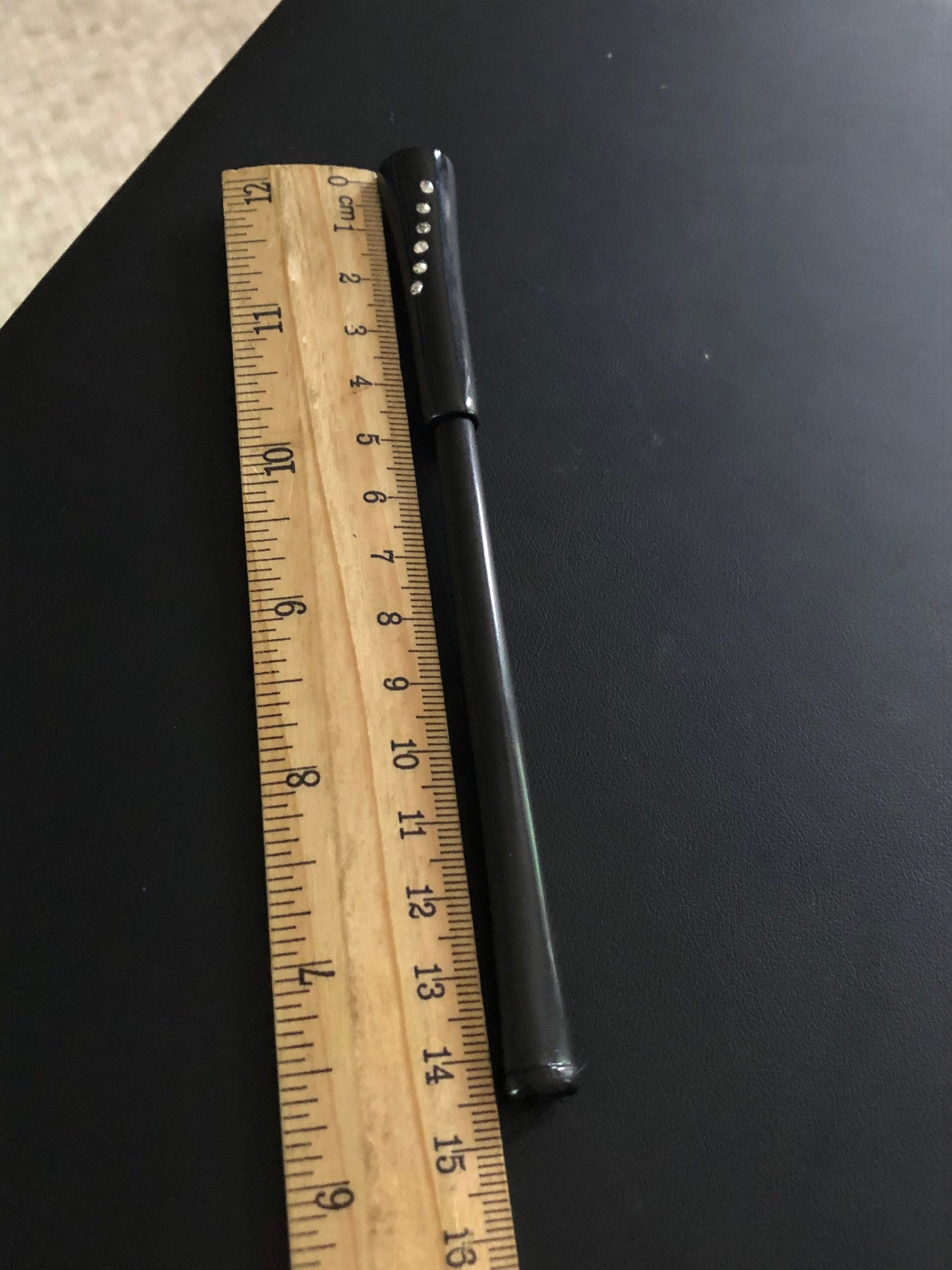 Vintage early plastic black diamanté crystal rhinestone ladies long Cigarette Holder