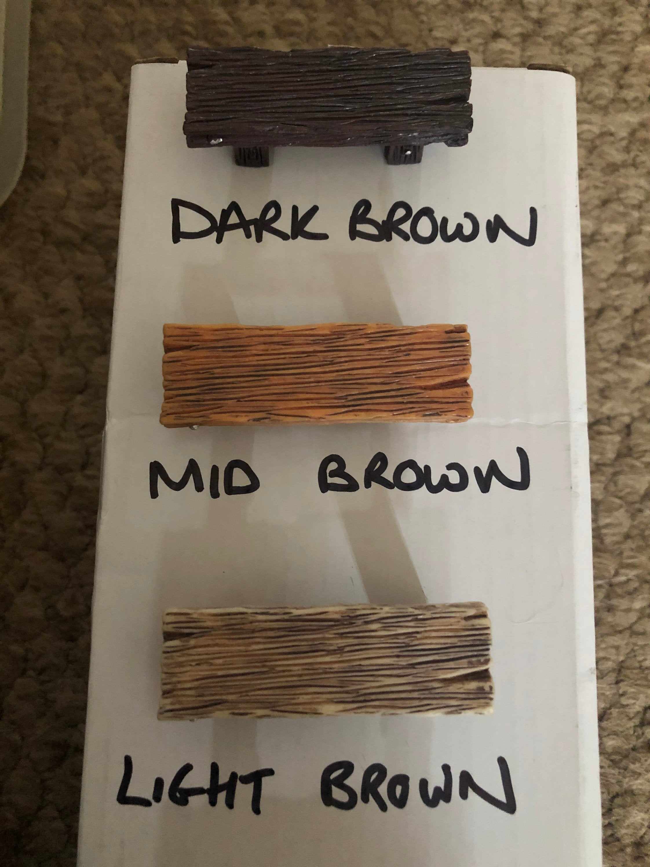 MID BROWN Miniature Resin Cake topper rustic faux wooden bench seat cake decoration