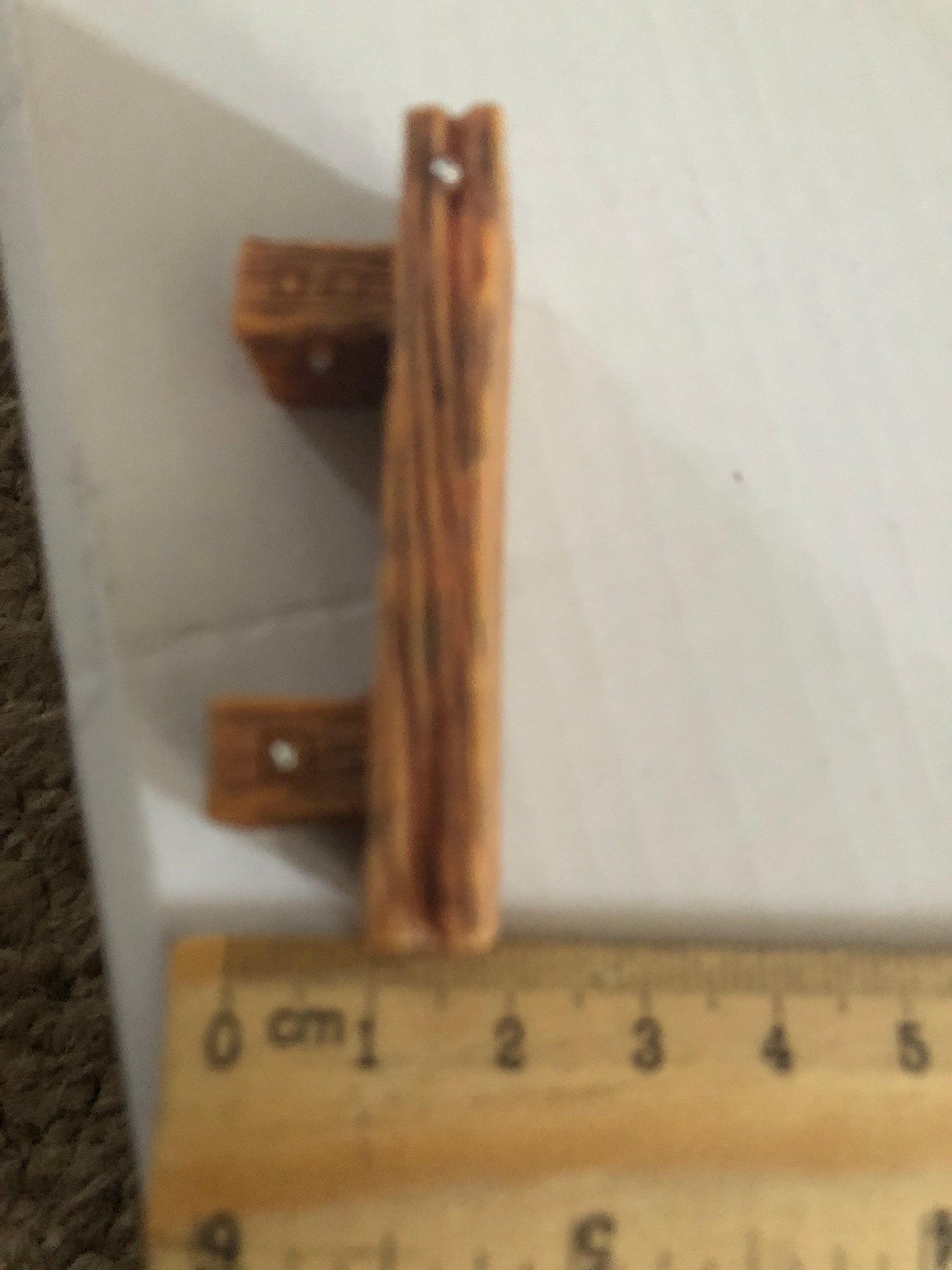 MID BROWN Miniature Resin Cake topper rustic faux wooden bench seat cake decoration