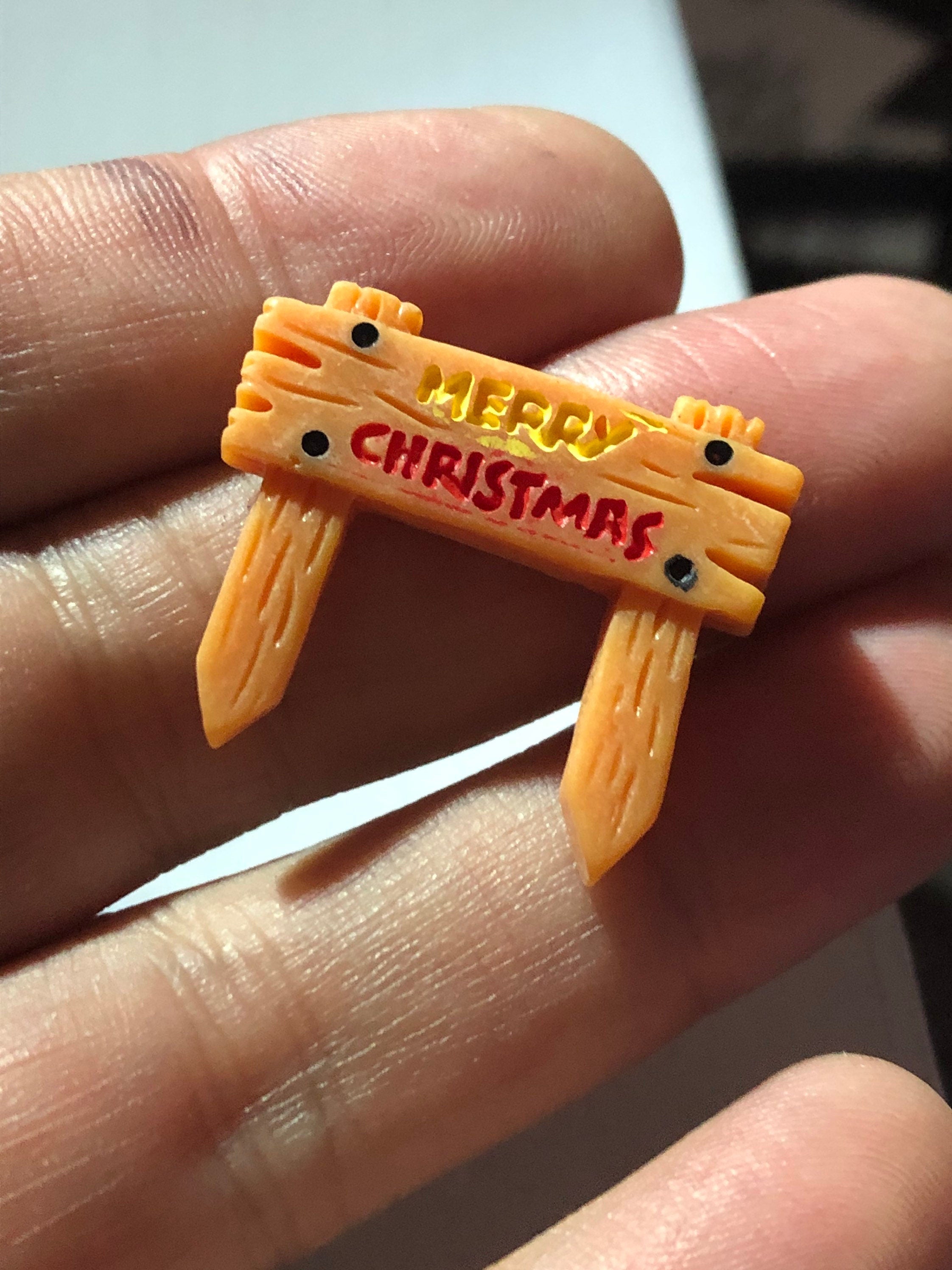 Merry Christmas cake topper sign