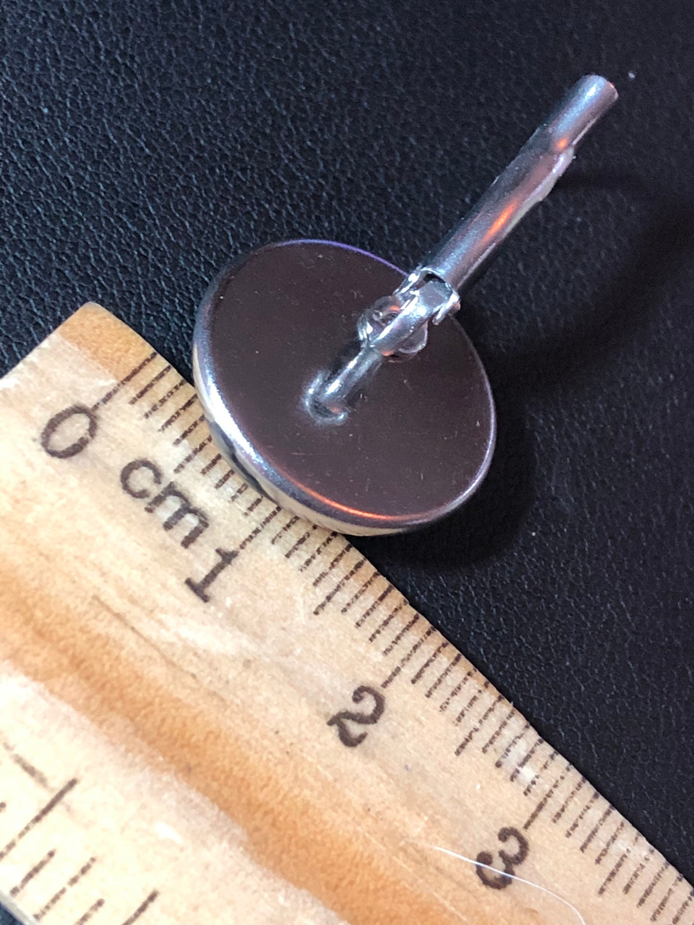 Art Deco stylish lady monochrome drop earrings black red