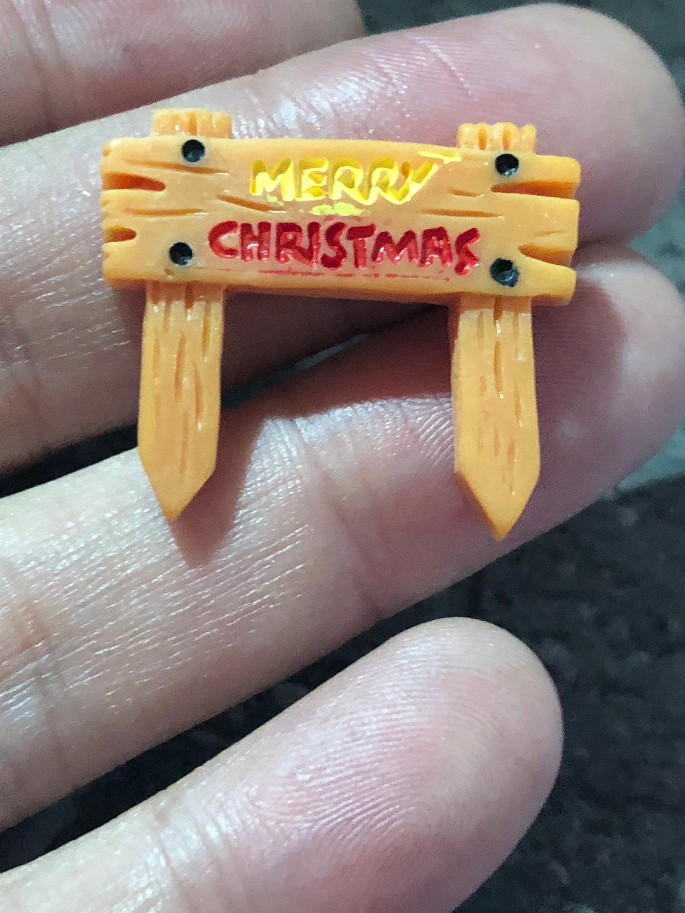 Merry Christmas cake topper sign