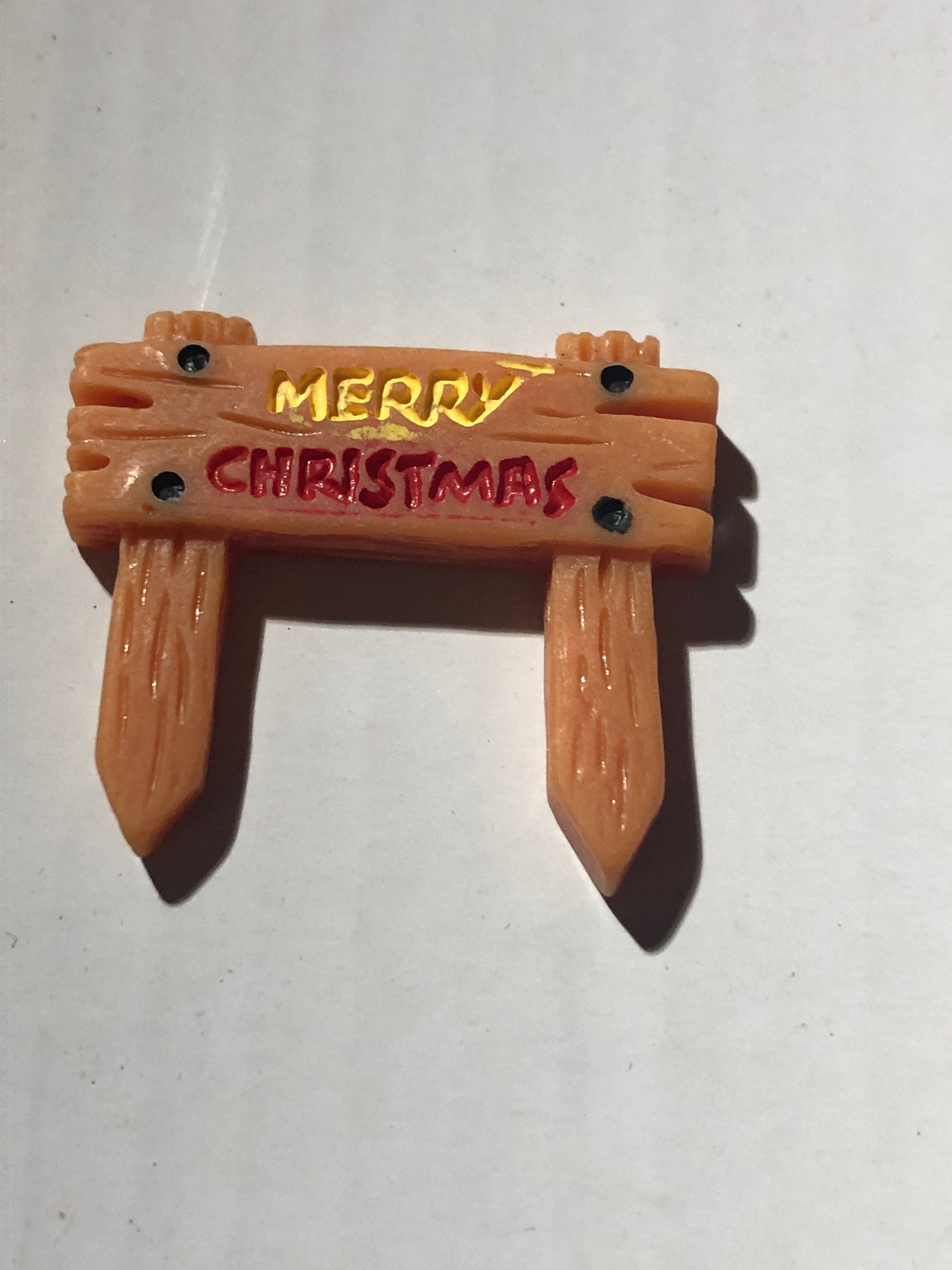 Merry Christmas cake topper sign