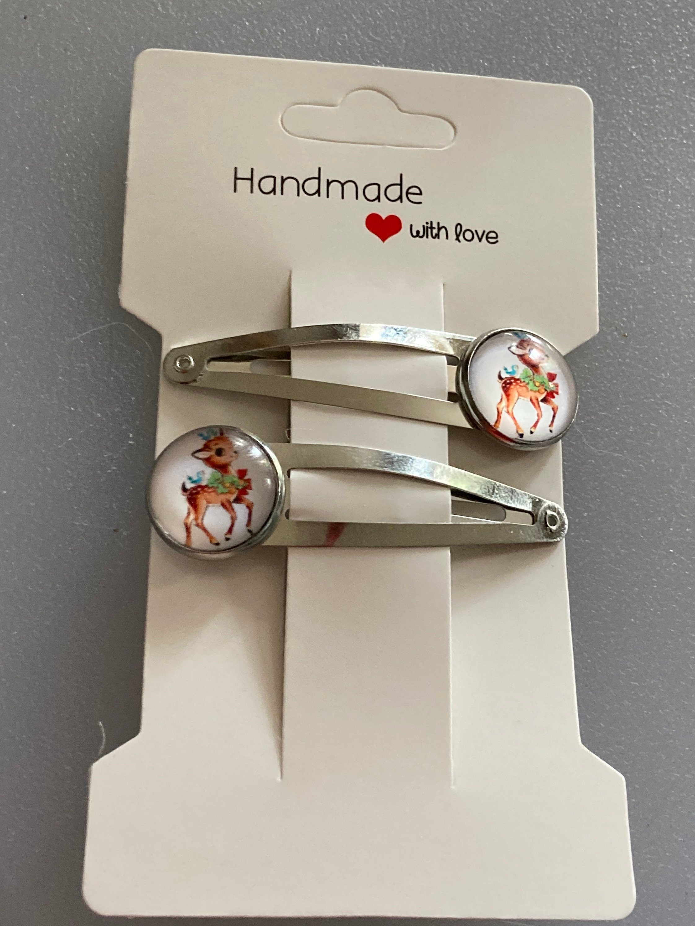 stud earrings stainless steel cute Christmas reindeer earrings stocking filler