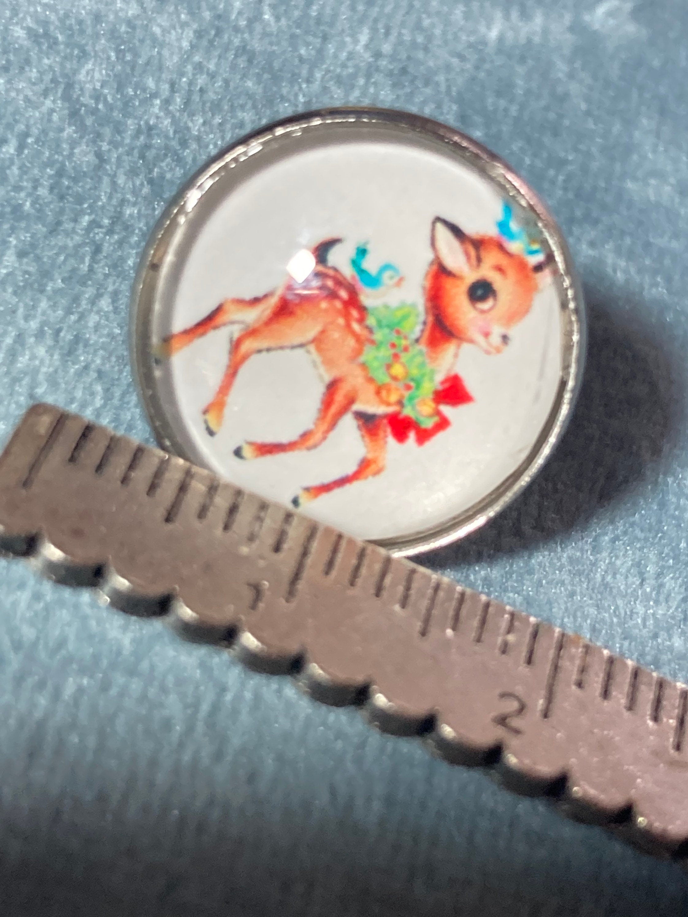 stud earrings stainless steel cute Christmas reindeer earrings stocking filler