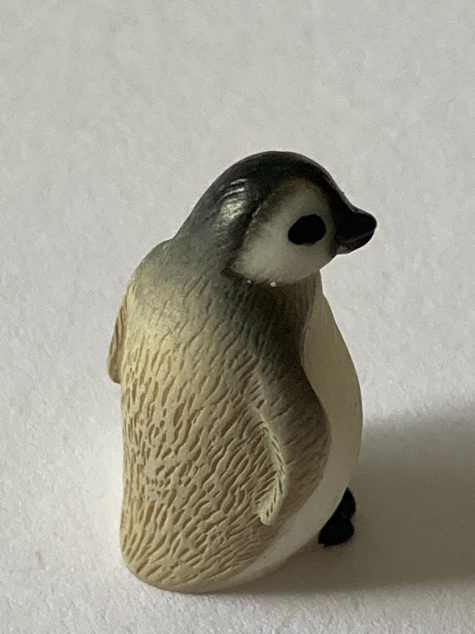 1 x miniature BABY PENGUIN cake toppers Christmas Arctic cake decoration looking left