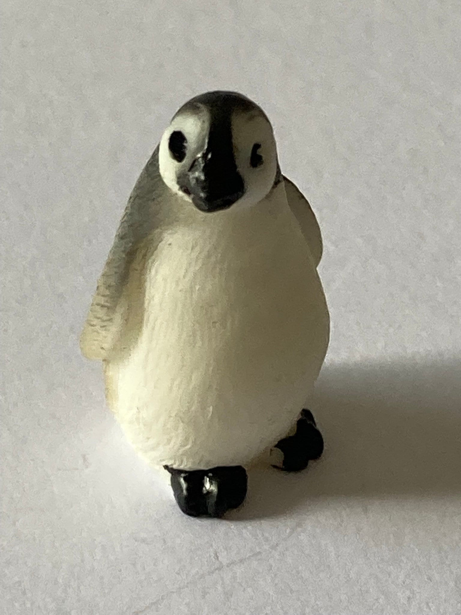 1 x miniature BABY PENGUIN cake toppers Christmas Arctic cake decoration looking left