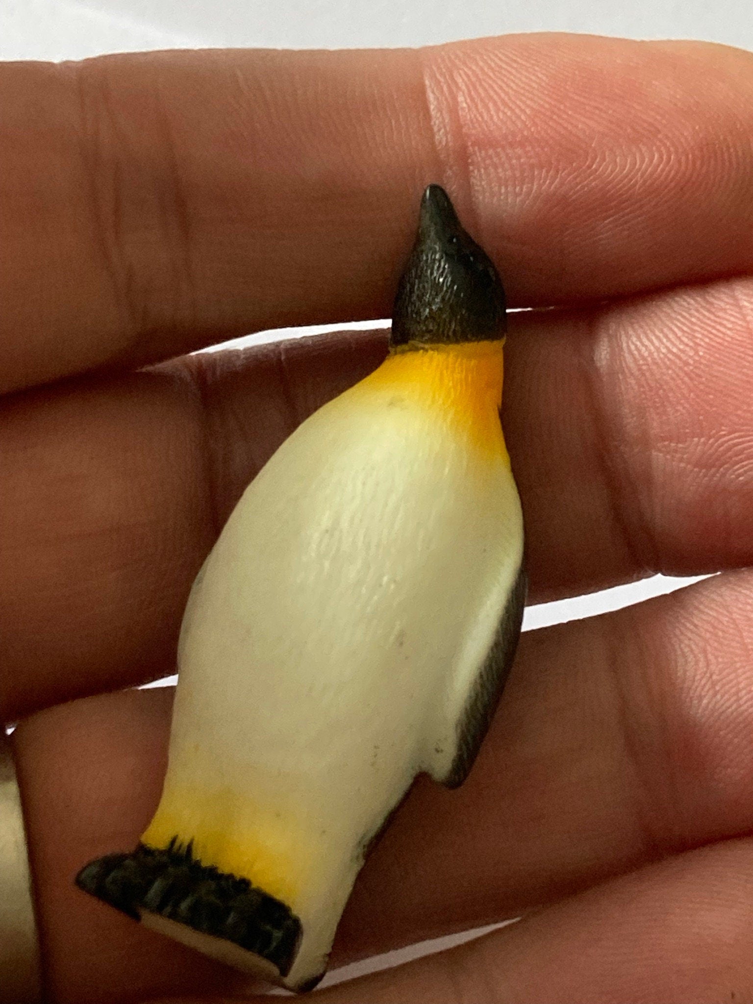 1 x PENGUIN cake topper decoration Christmas reusable looking up left