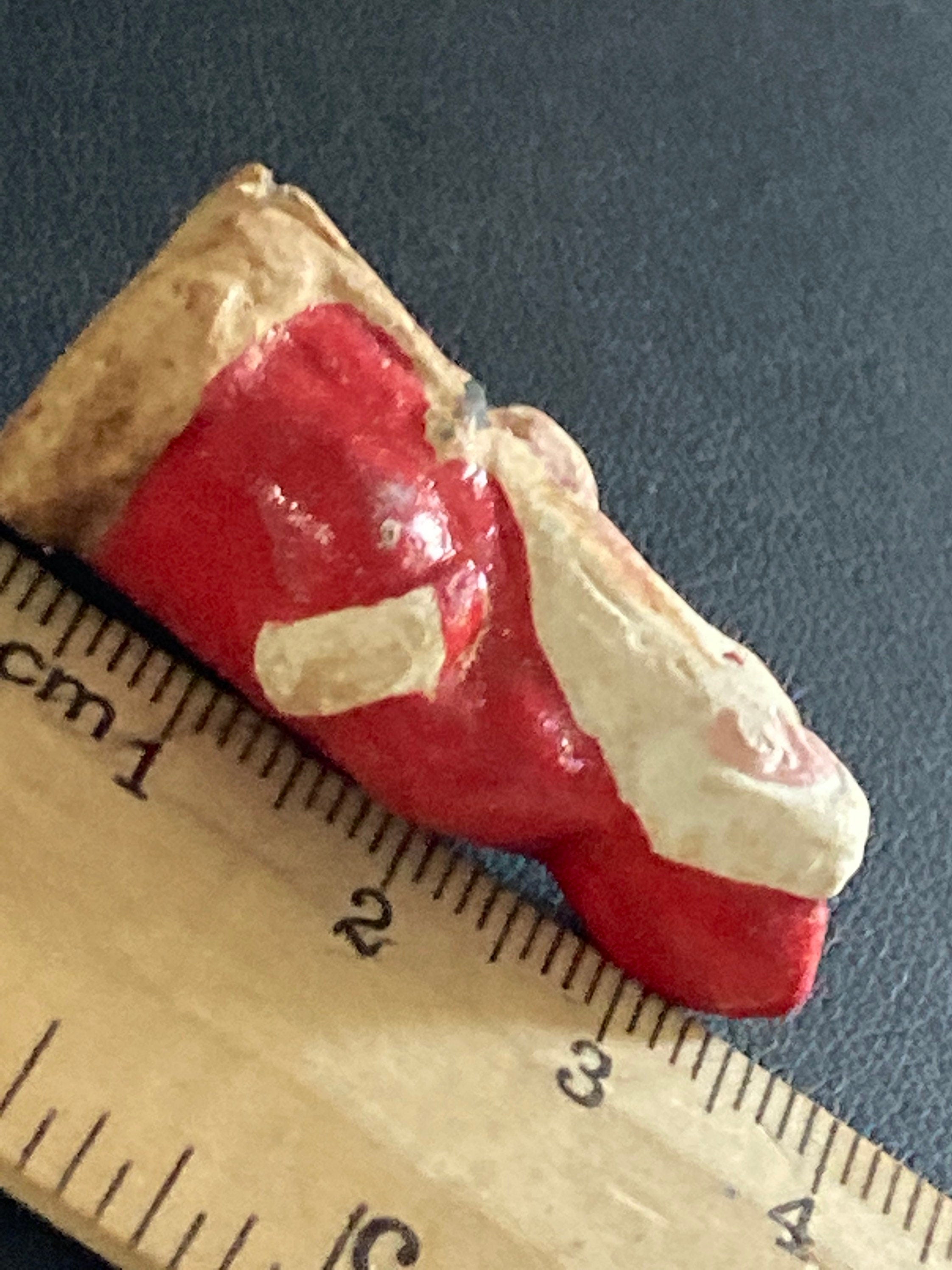 Antique bisque PLASTER or ceramic Santa Claus Father Christmas Christmas Xmas Cake topper decoration