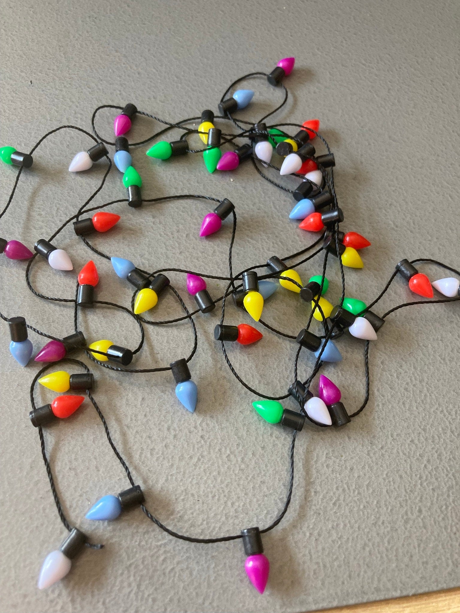 Miniature Christmas Fairy Lights: Cake Topper, Dollhouse Decor (50cm)