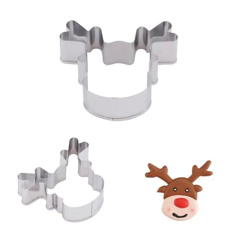 Stag reindeer cookie biscuit gingerbread cutter Christmas