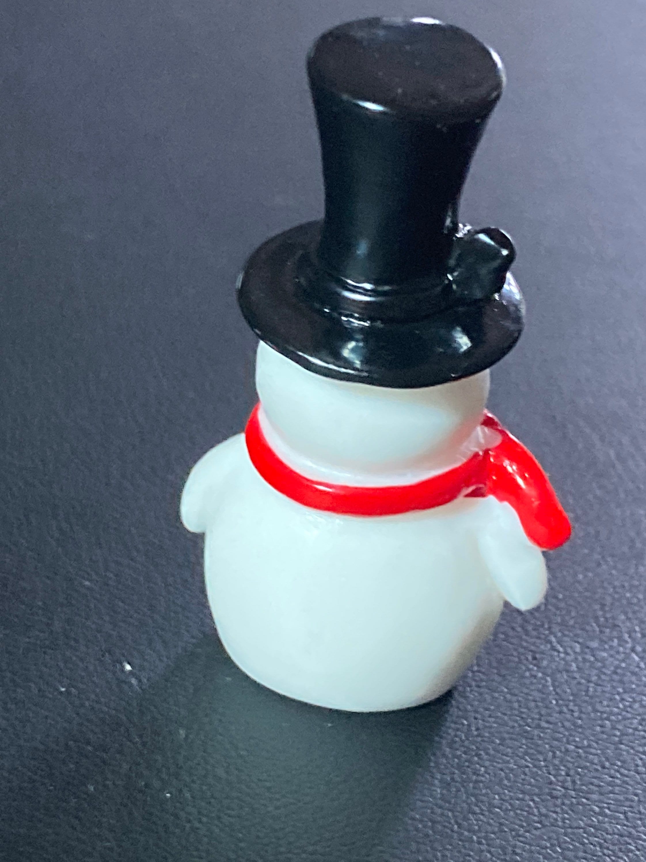 snowman in top hat plastic Christmas Xmas Cake topper