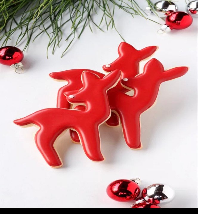Christmas deer cookie cutter gingerbread biscuit cutter