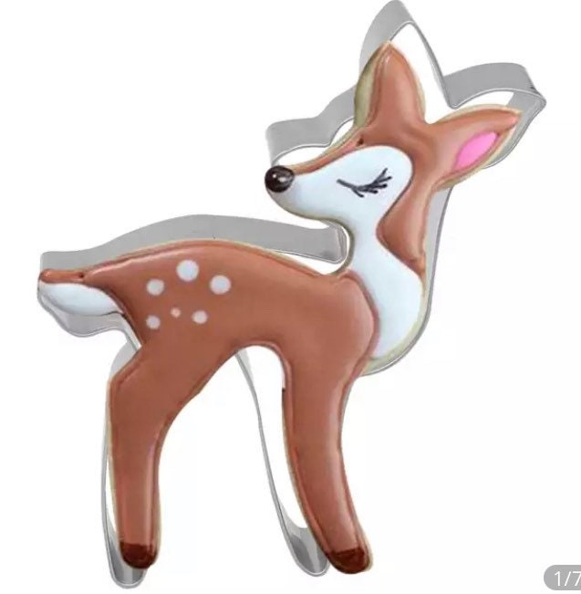 Christmas deer cookie cutter gingerbread biscuit cutter