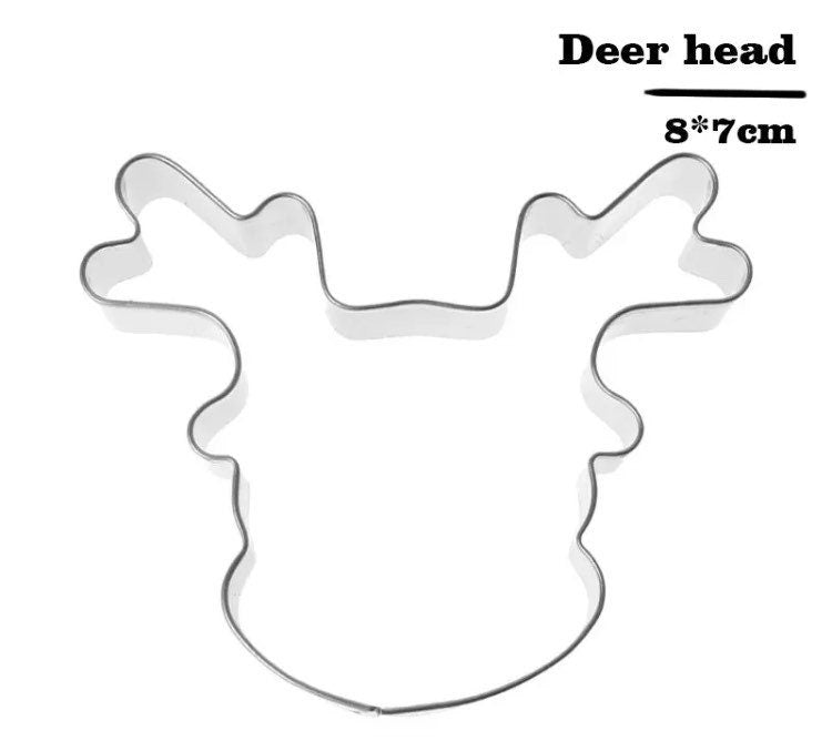 Stag reindeer cookie biscuit gingerbread cutter Christmas