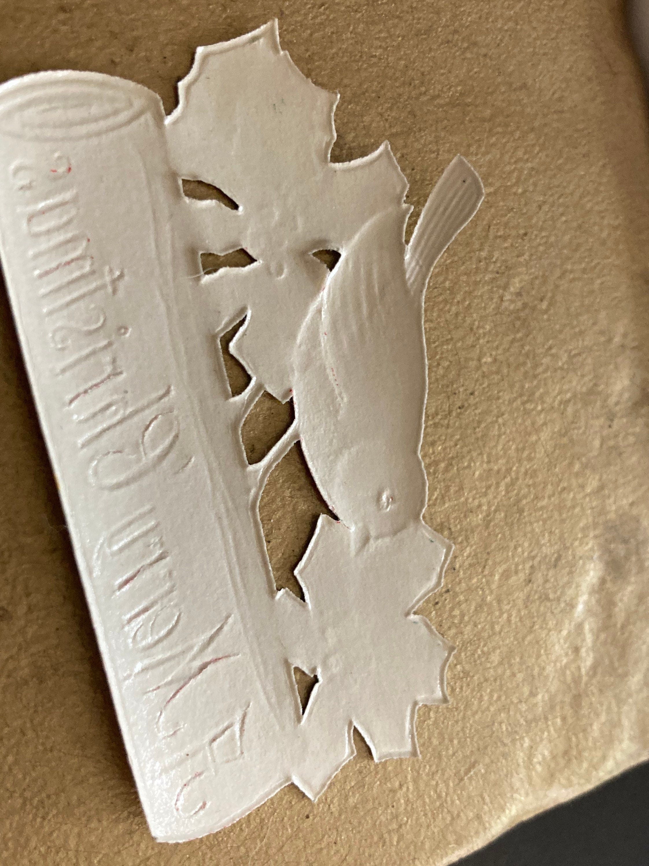 traditional A Merry Christmas with robin cardboard cake topper