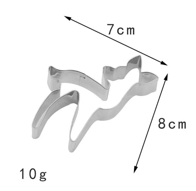 Christmas deer cookie cutter gingerbread biscuit cutter
