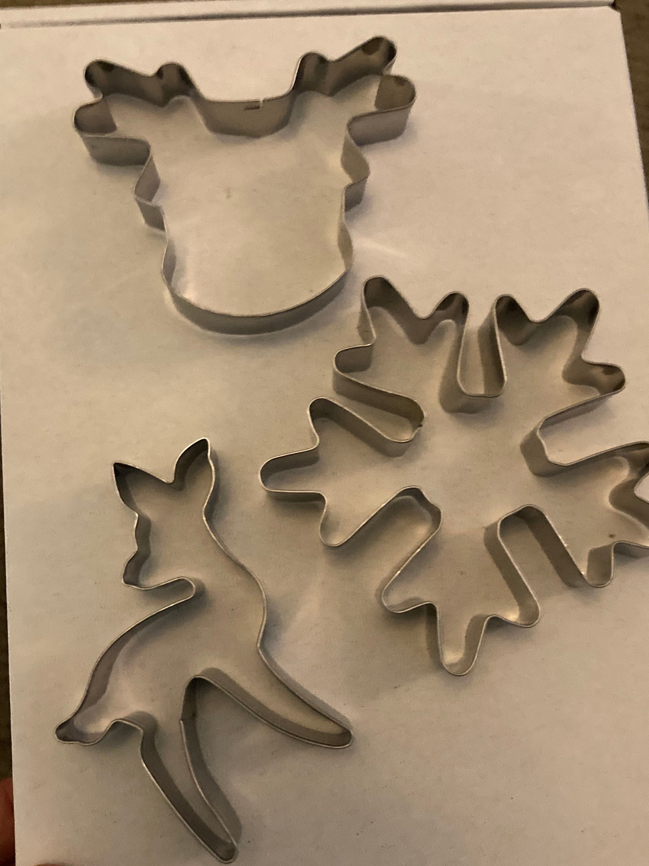Stag reindeer cookie biscuit gingerbread cutter Christmas