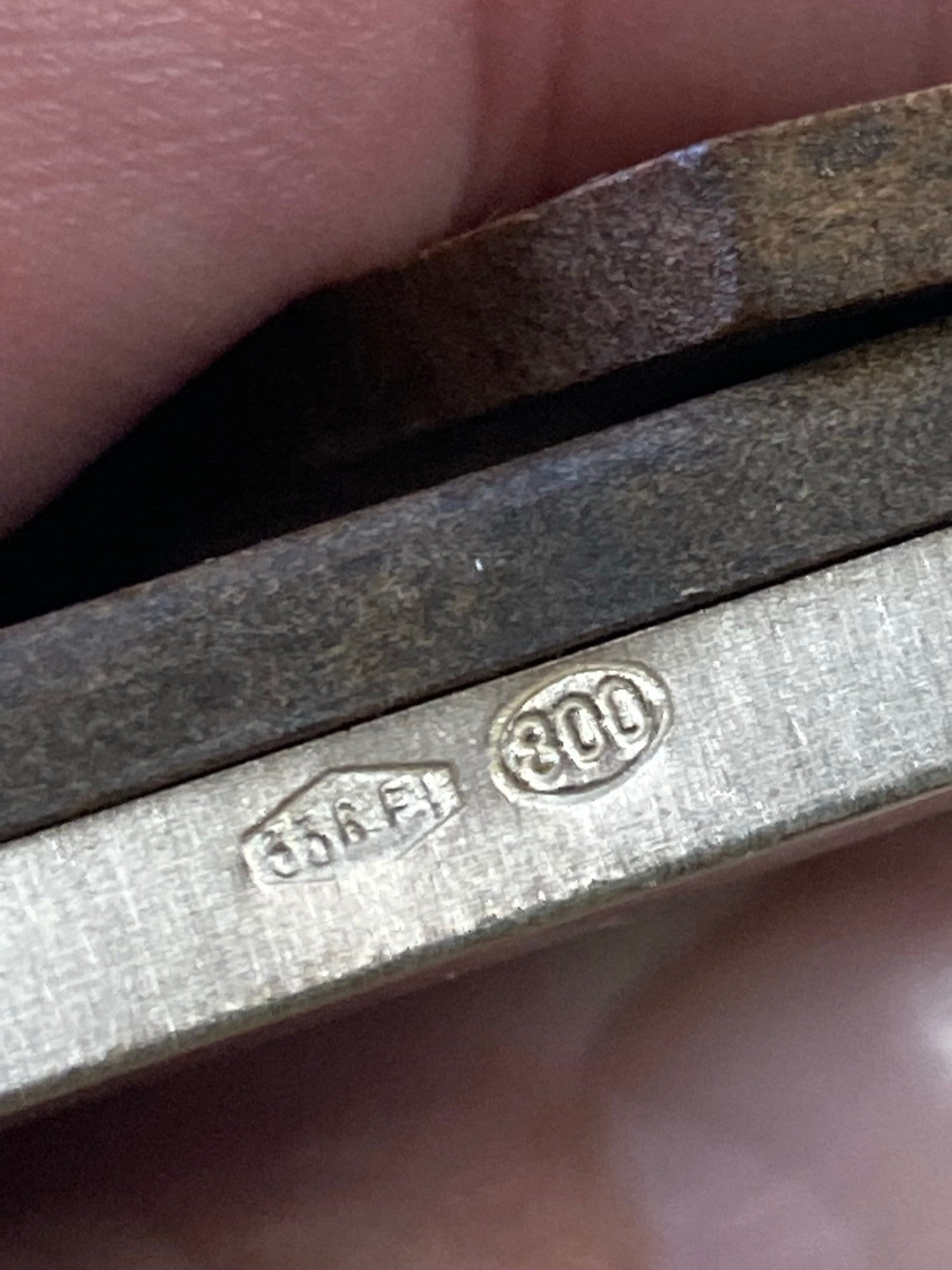 Italian 800 Silver Miniature Photo Frame: Patterna & Livi Florence