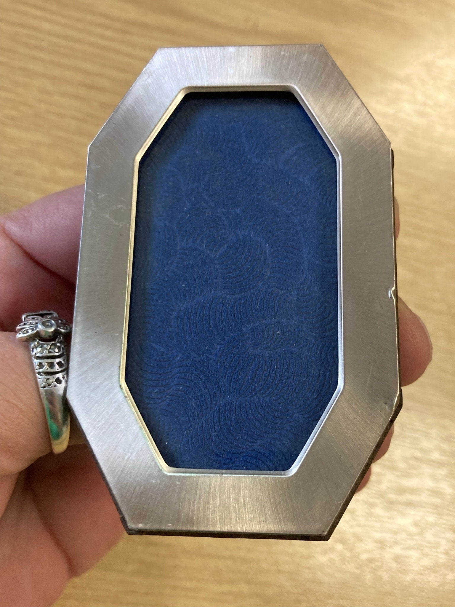 Italian 800 Silver Miniature Photo Frame: Patterna & Livi Florence