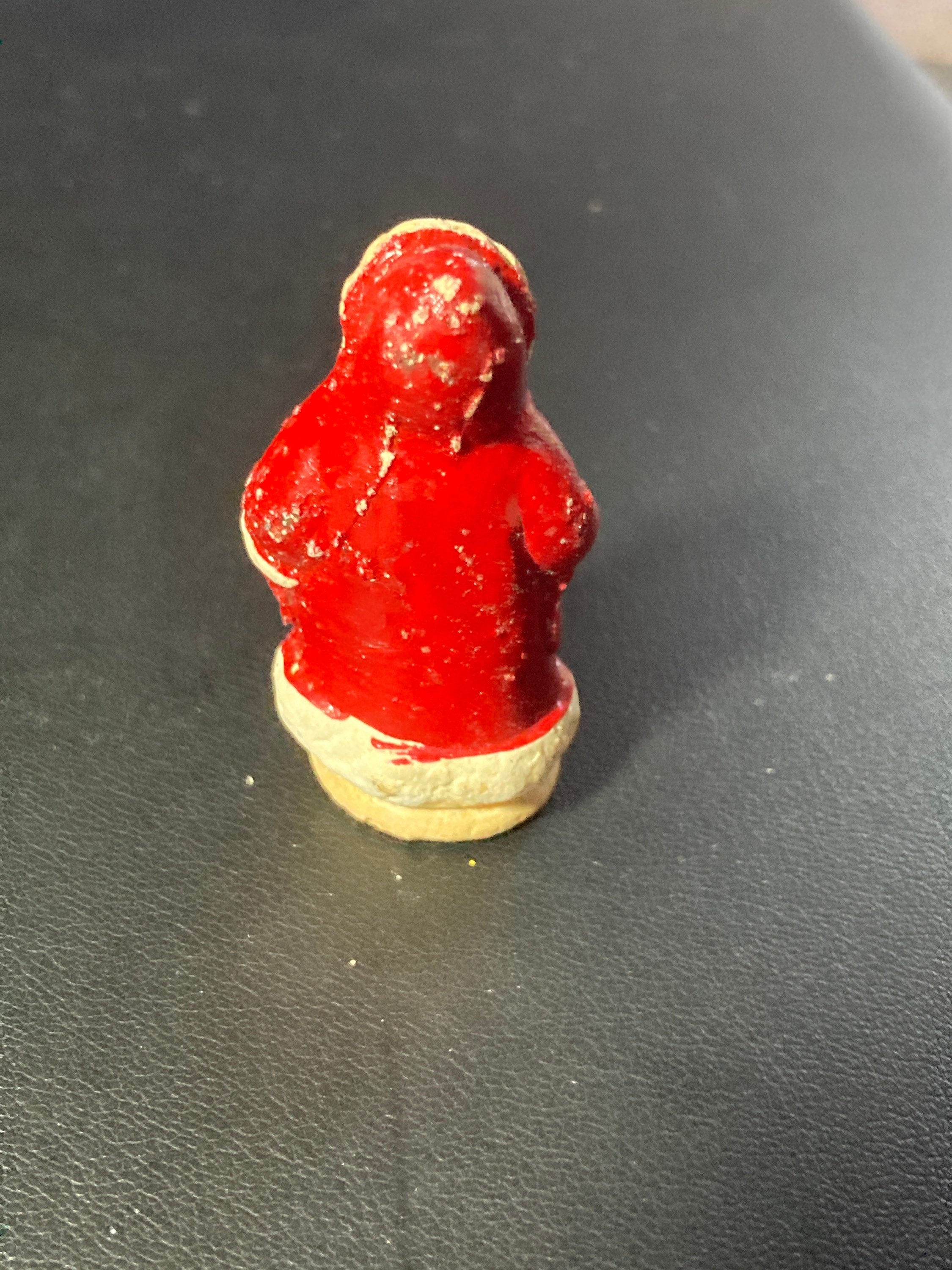 Antique bisque PLASTER or ceramic Santa Claus Father Christmas Xmas Cake topper decoration