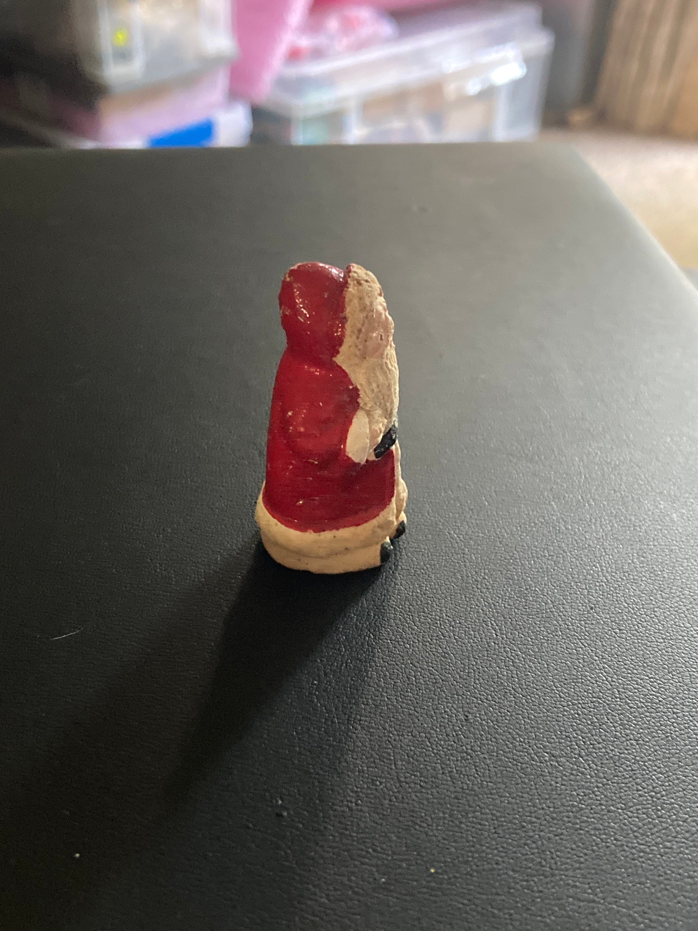 Antique bisque PLASTER or ceramic Santa Claus Father Christmas Xmas Cake topper decoration
