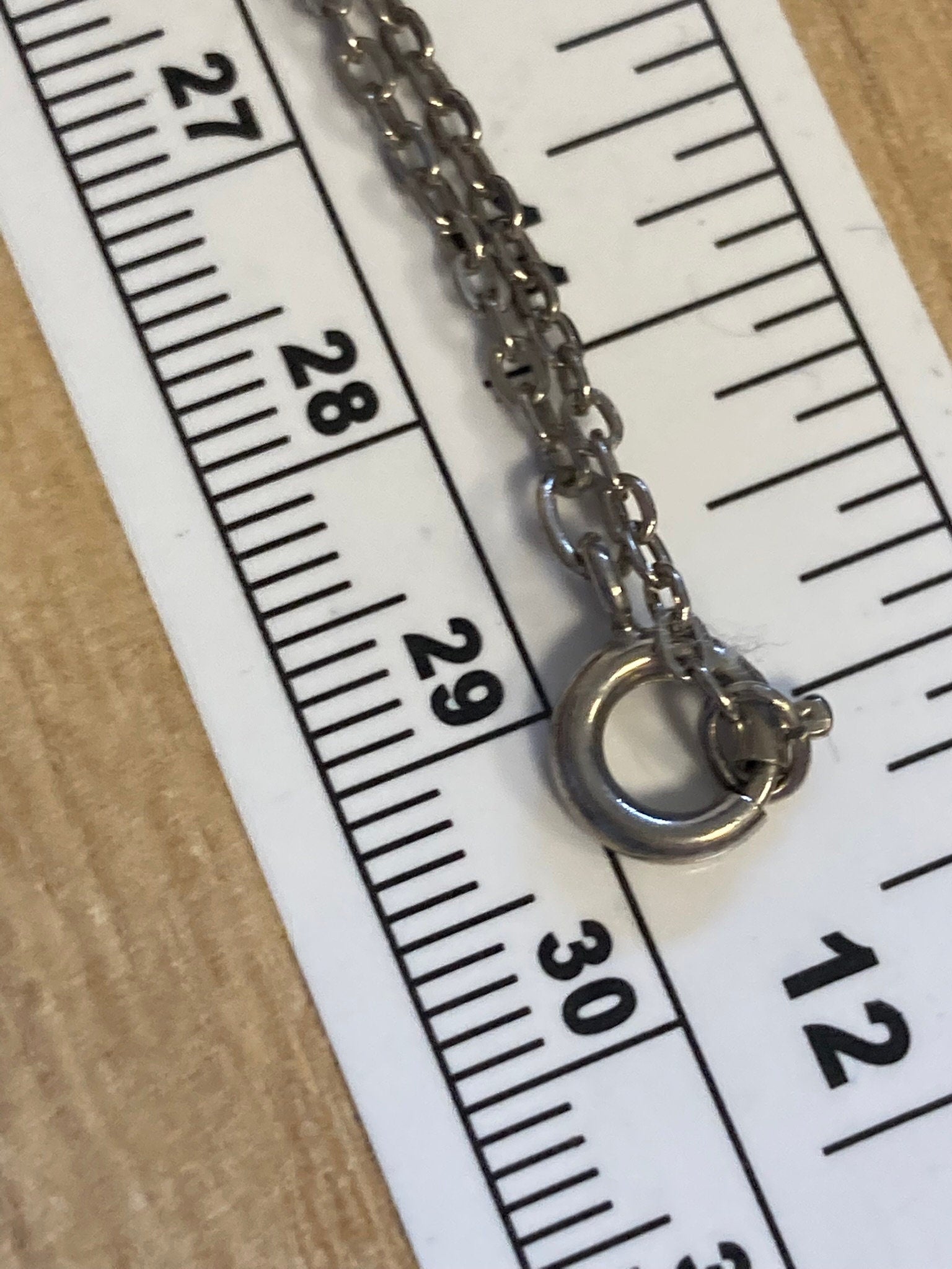 Vintage silver tone stainless Steel necklace central MOP pearl abalone shell cabochon