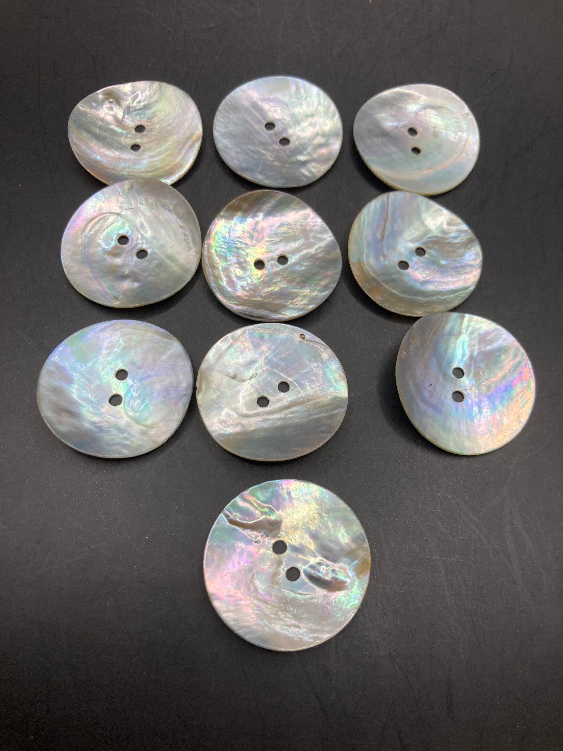 25mm Mother of Pearl Buttons ( 10pk) , Sewing Haberdashery
