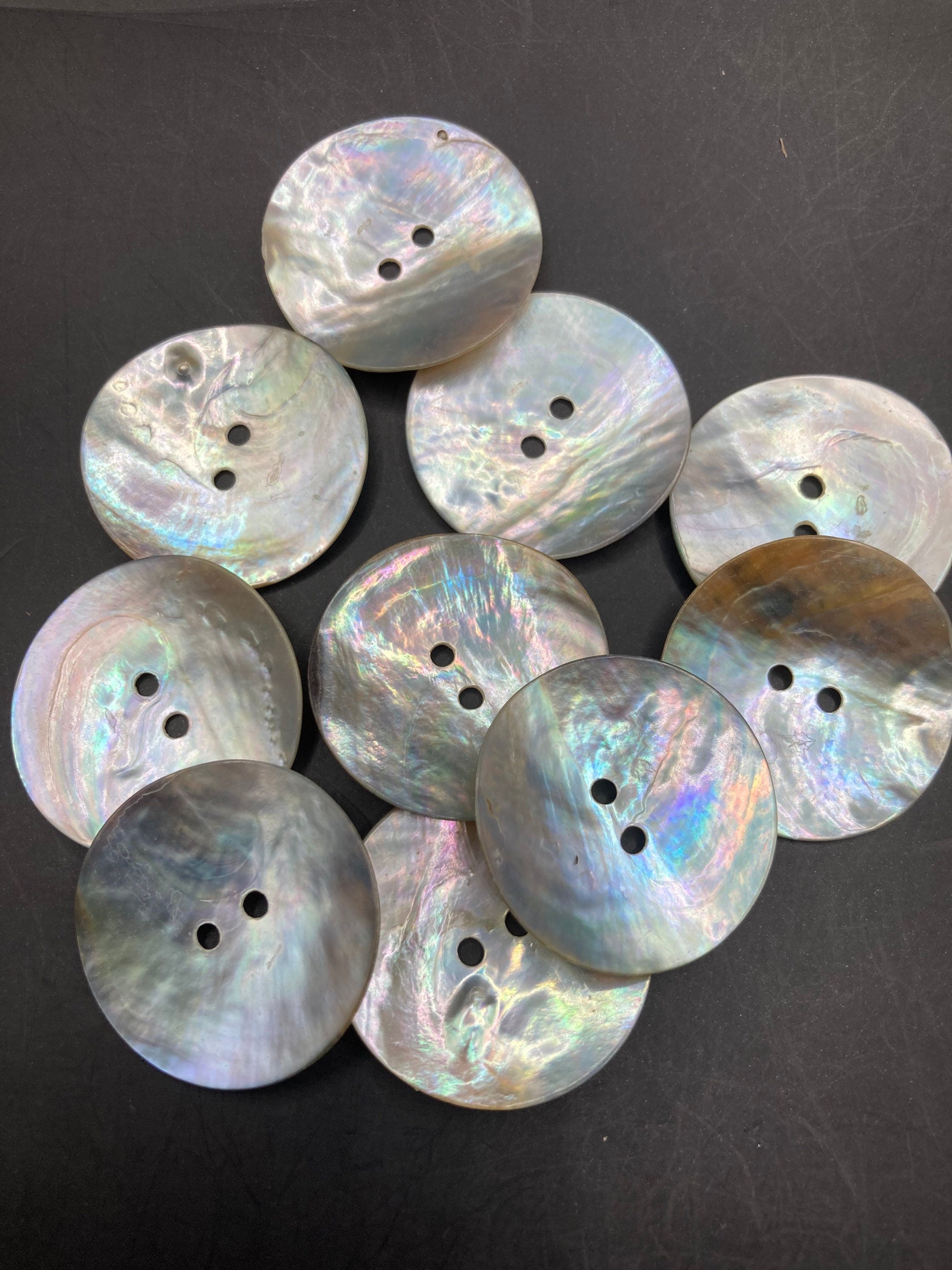 25mm Mother of Pearl Buttons ( 10pk) , Sewing Haberdashery