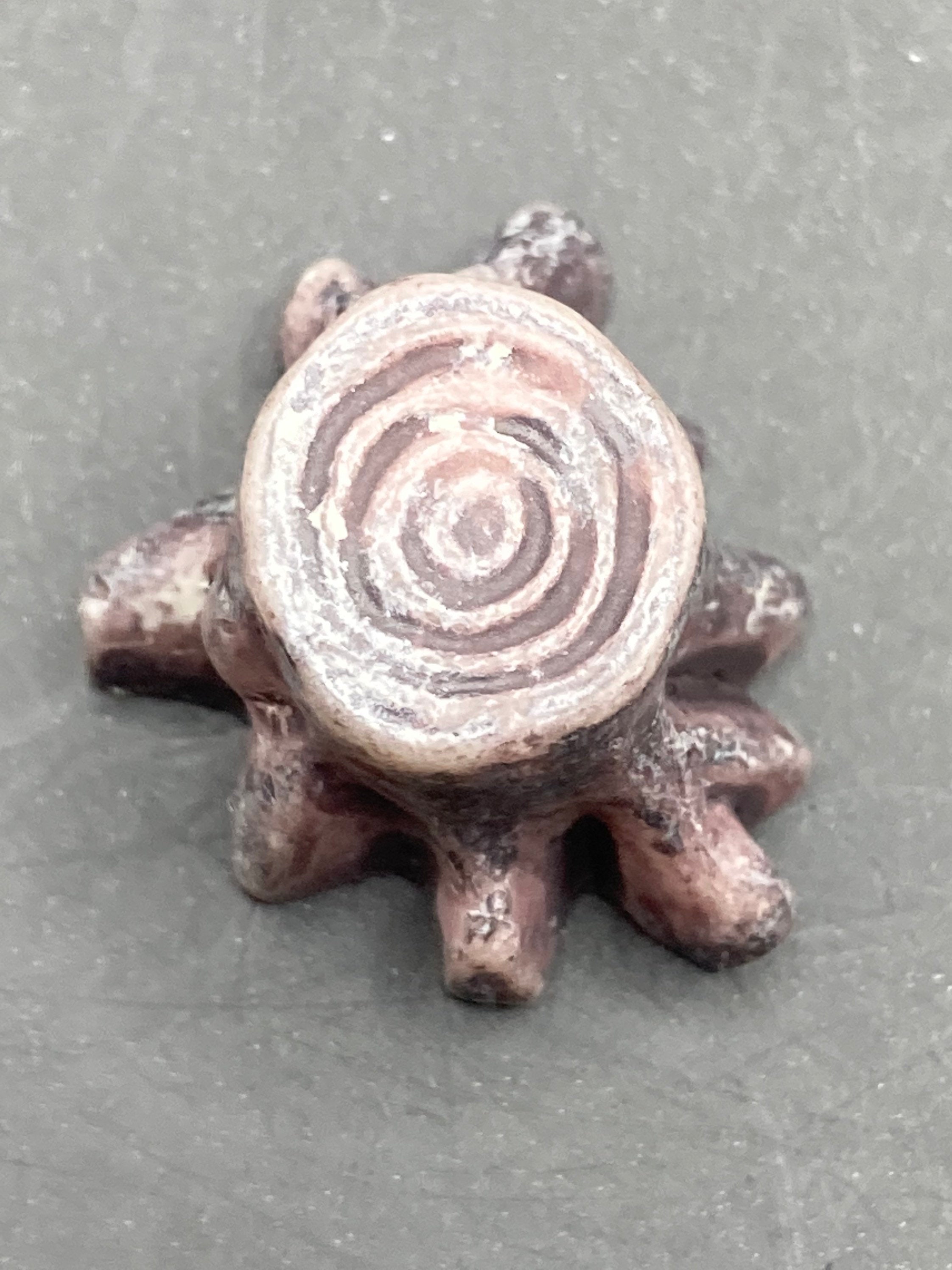 Mini Dark Brown Resin Tree Stump Cake Topper: Woodland Decoration