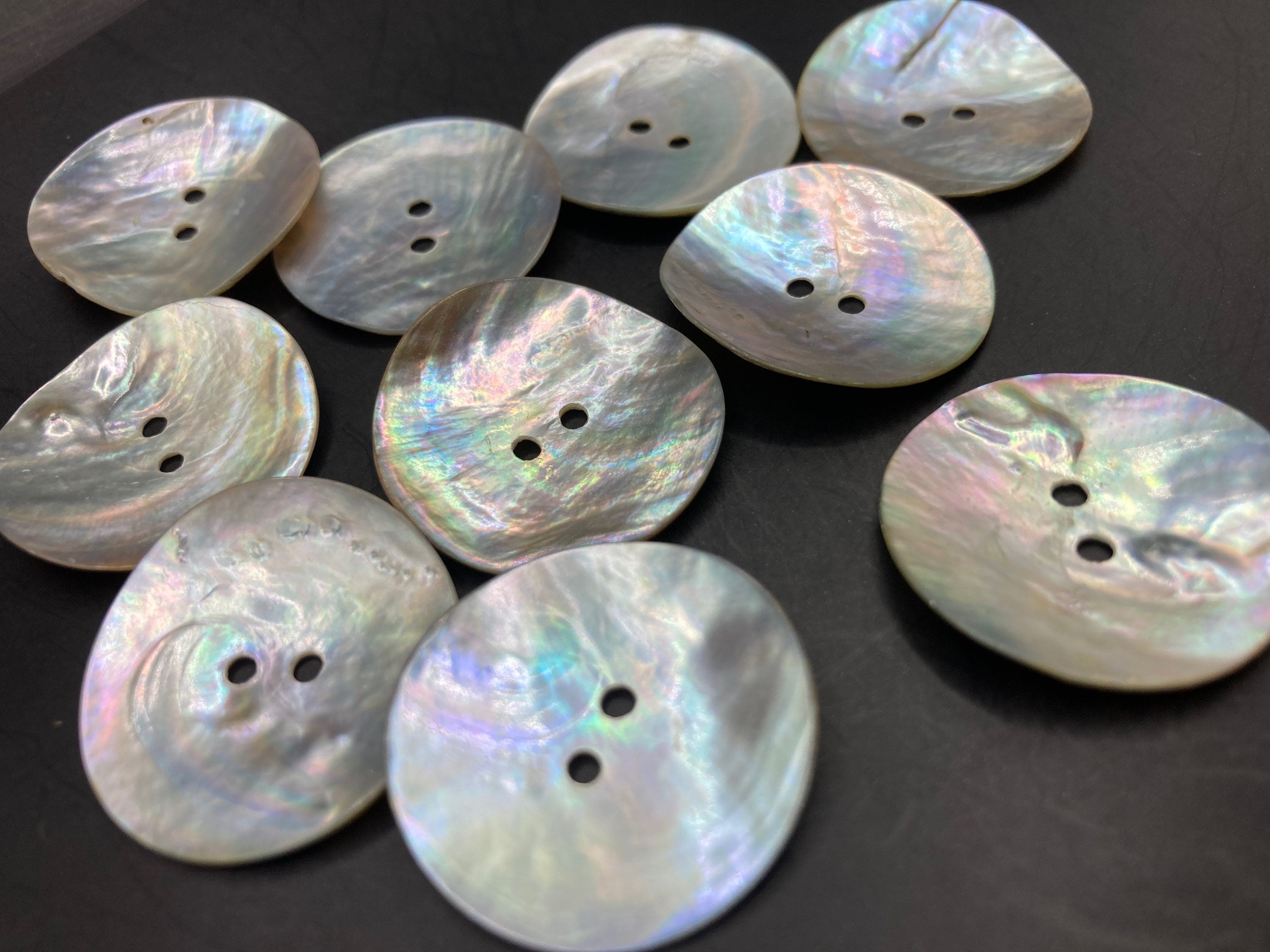 25mm Mother of Pearl Buttons ( 10pk) , Sewing Haberdashery