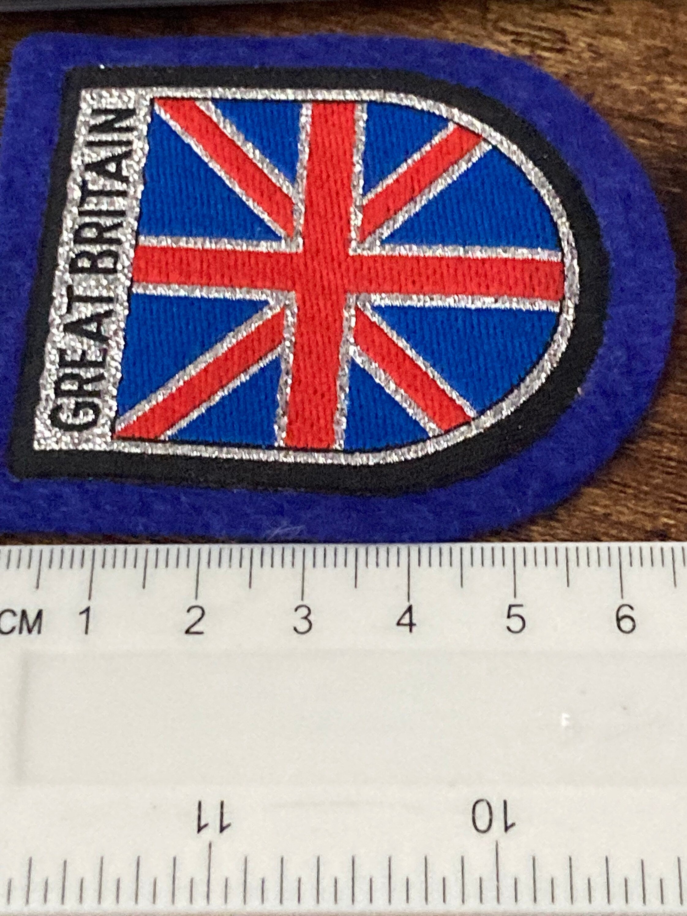 retro souvenir of UK Great Britain Union Jack sew on patch for camping blankets appliqué