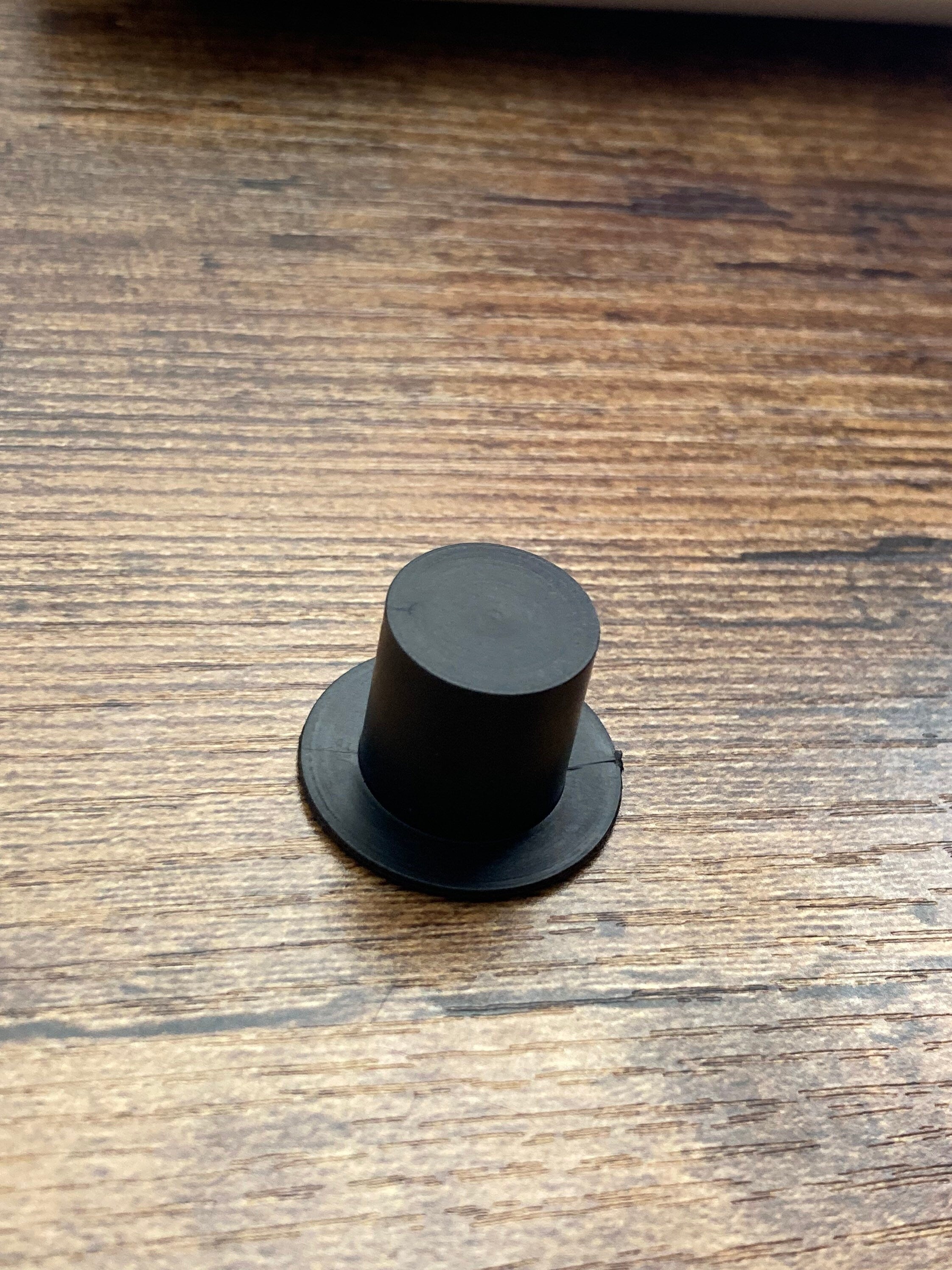 Miniature black top hat cake topper, sugar craft Wedding groom