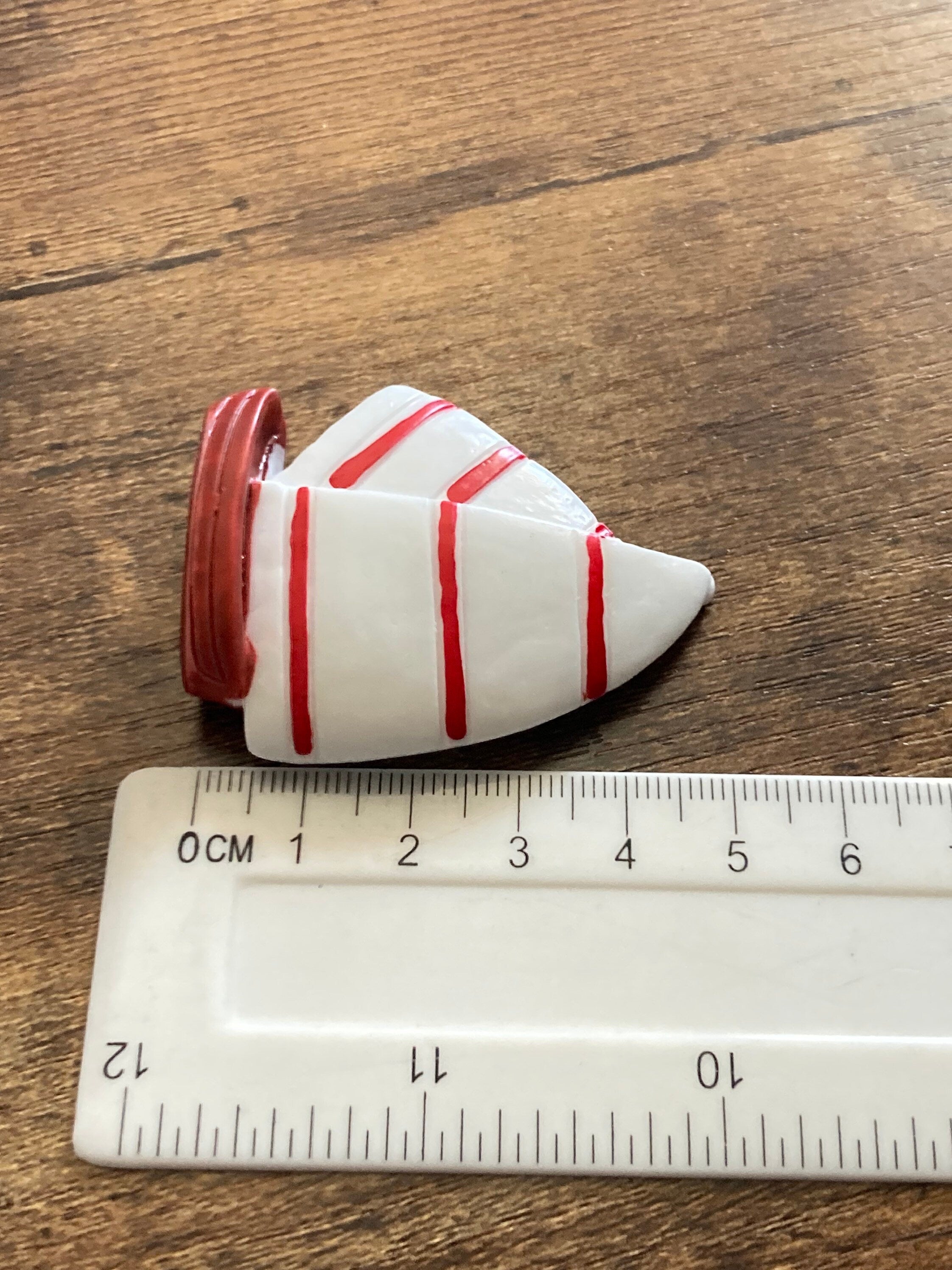 Miniature Sailing Boat Cake Topper: 5cm Nautical Decoration