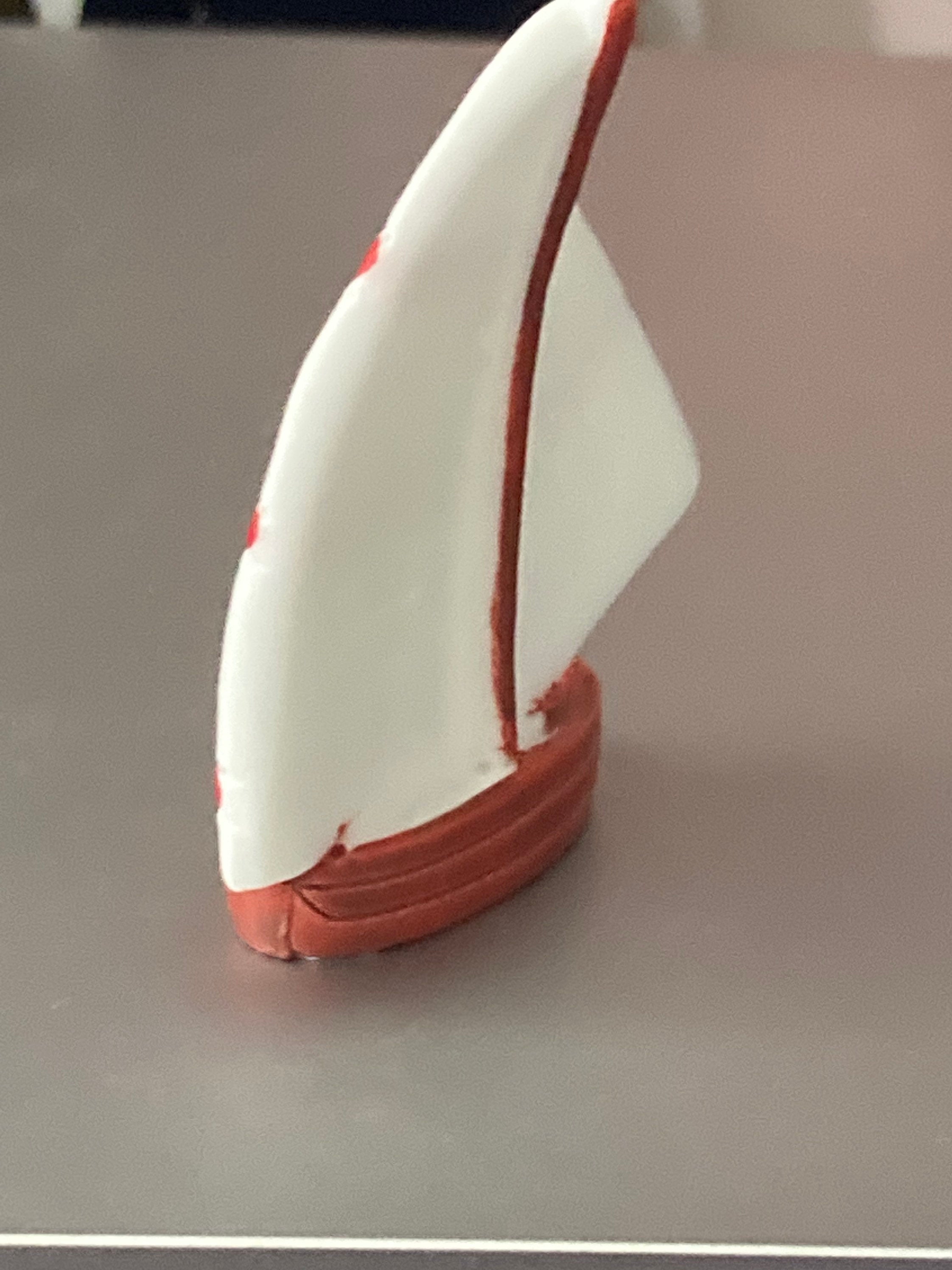 Miniature Sailing Boat Cake Topper: 5cm Nautical Decoration