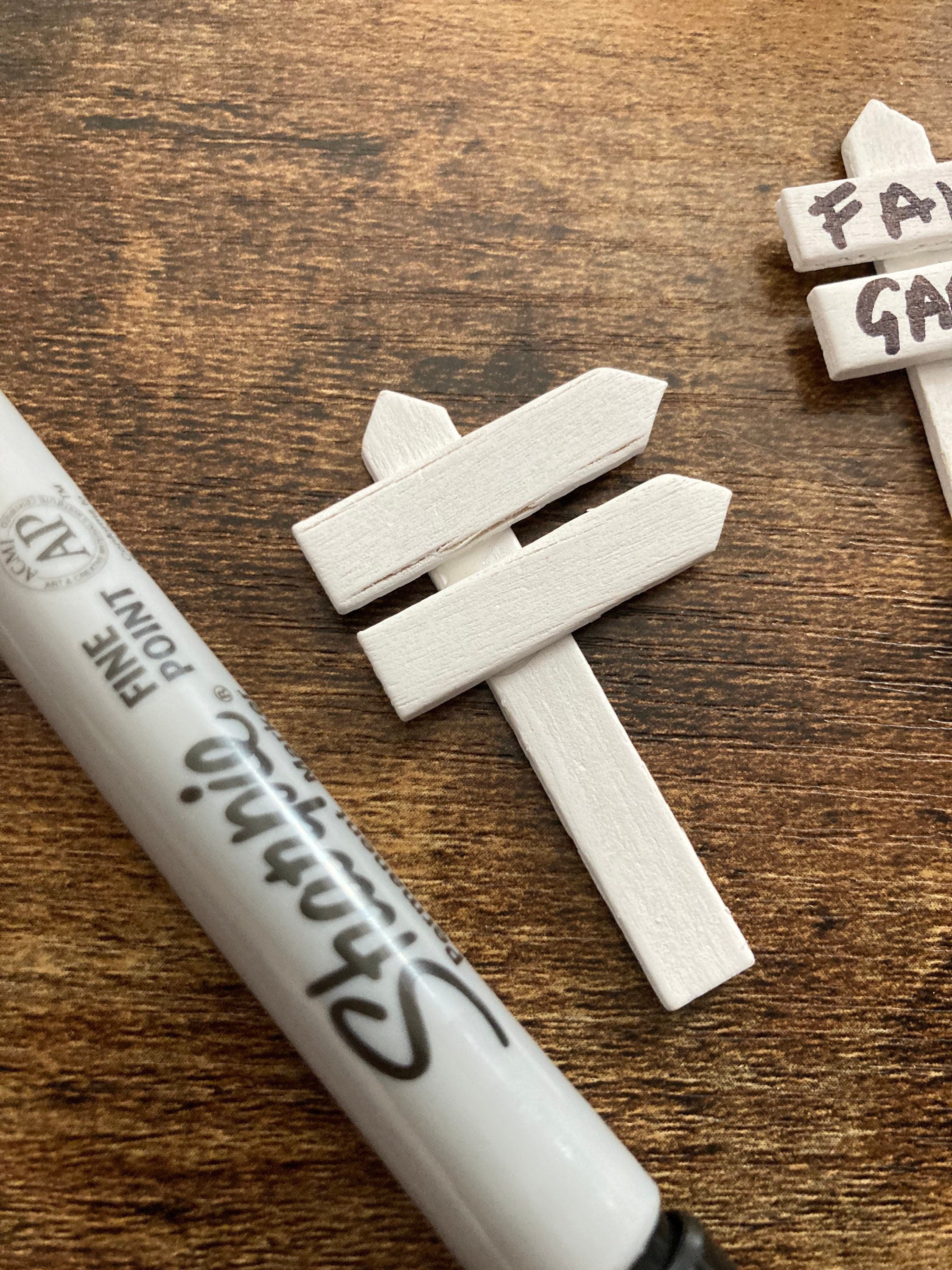 wooden street Sign post cake topper, write your own words