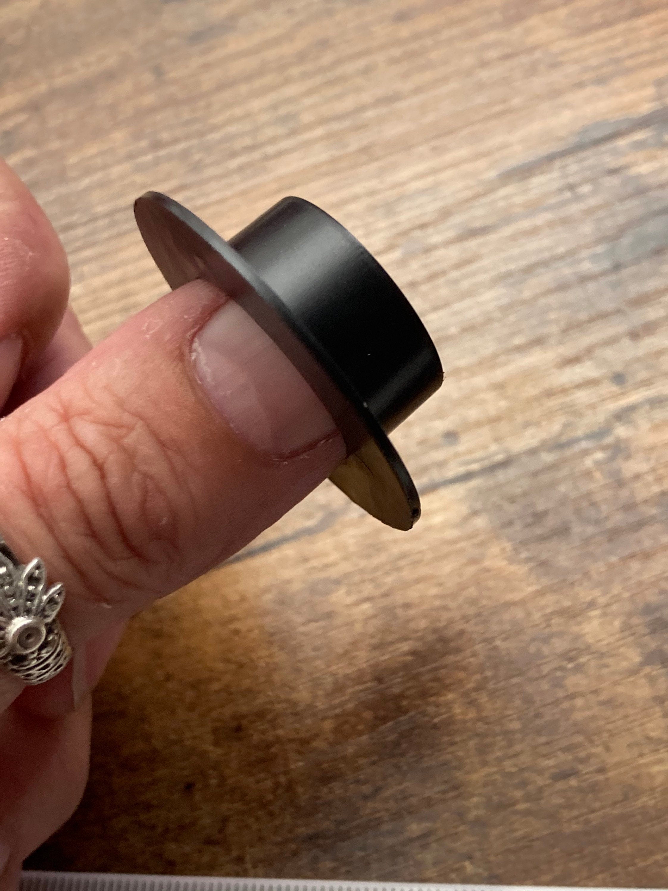 Miniature dolls black snowman’s hat decoration, Christmas cake topper