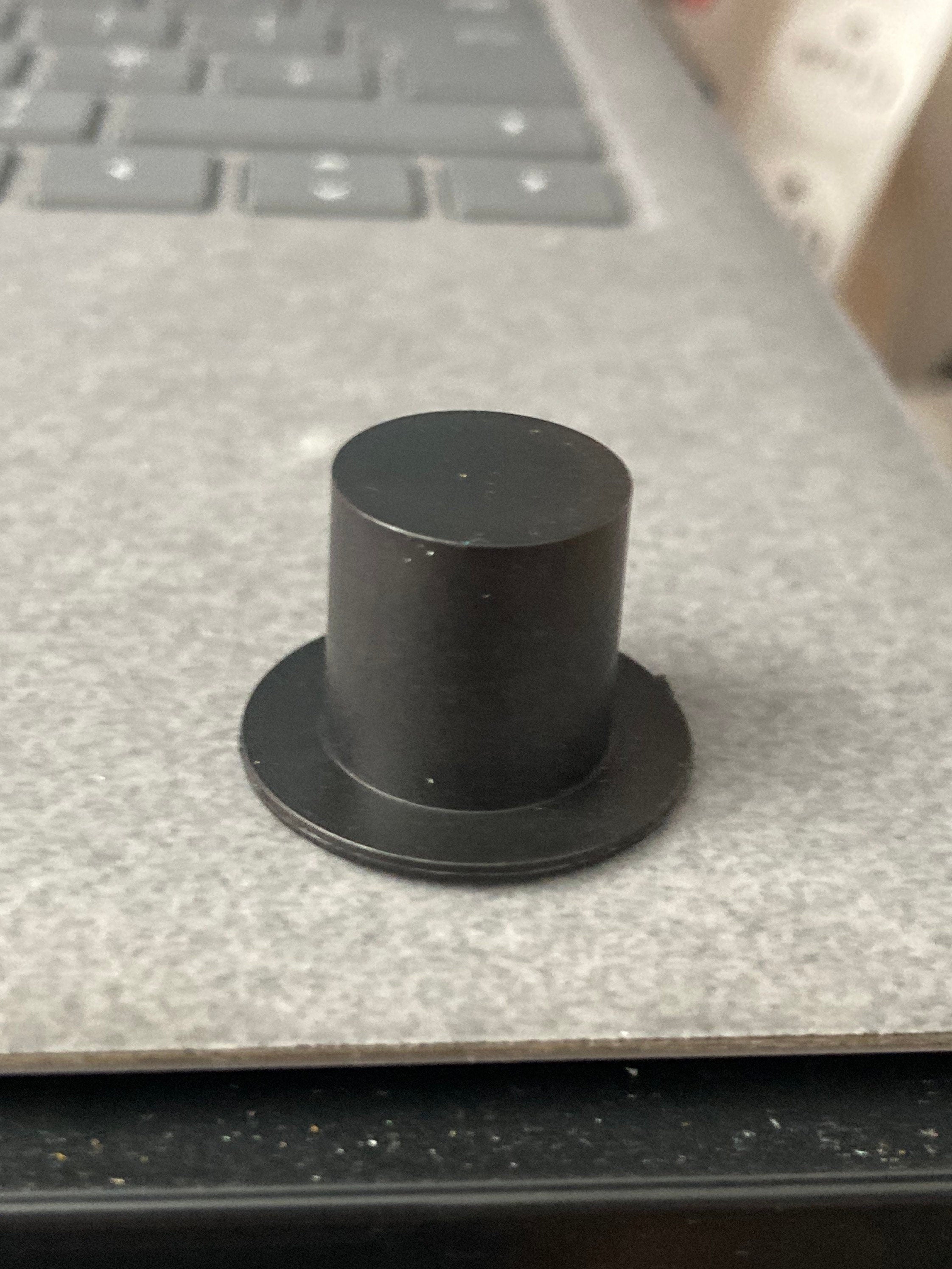 Miniature black top hat cake topper, sugar craft Wedding groom