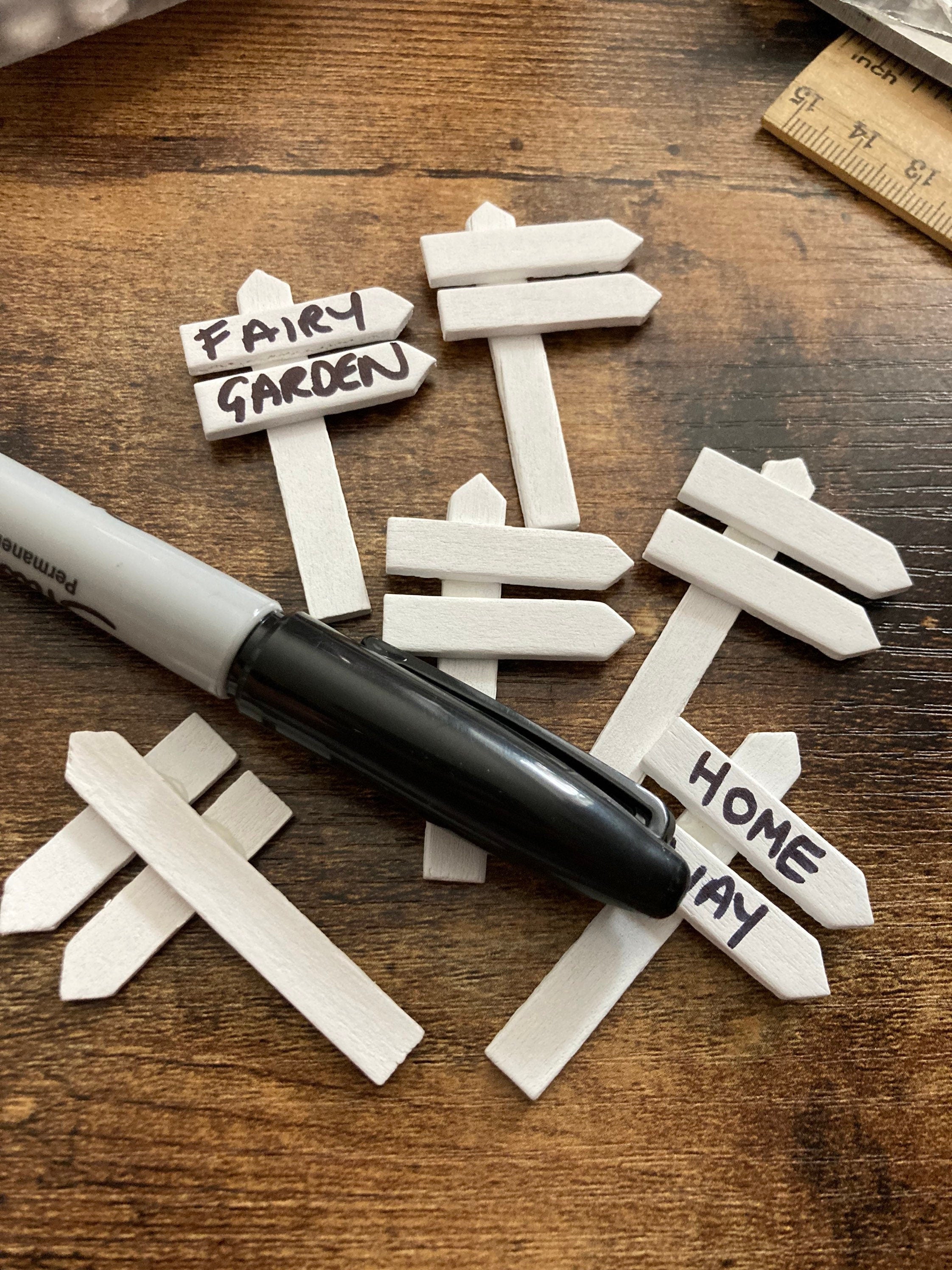 wooden street Sign post cake topper, write your own words