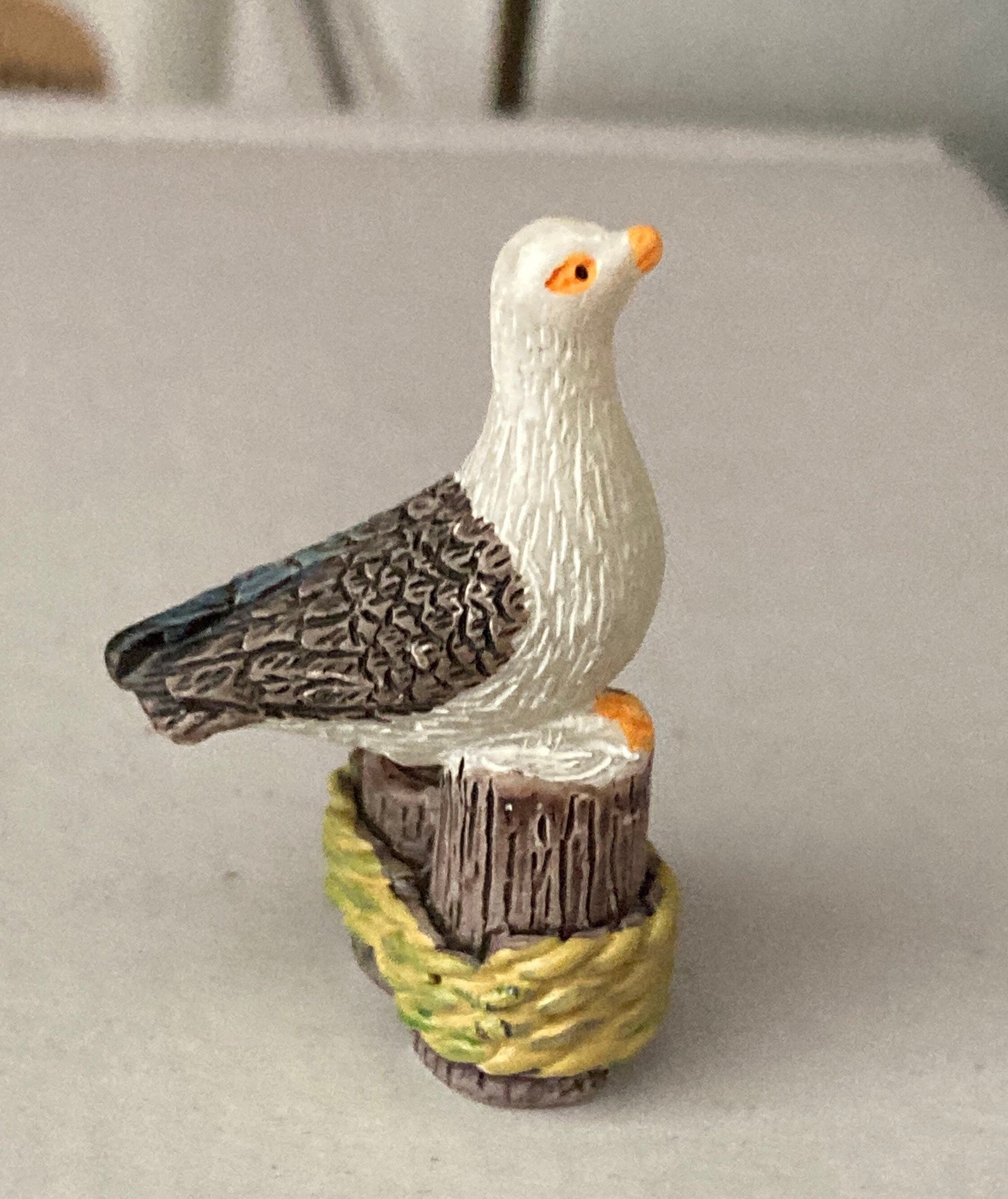 4cm miniature seagull seaside cake topper decoration nautical bird