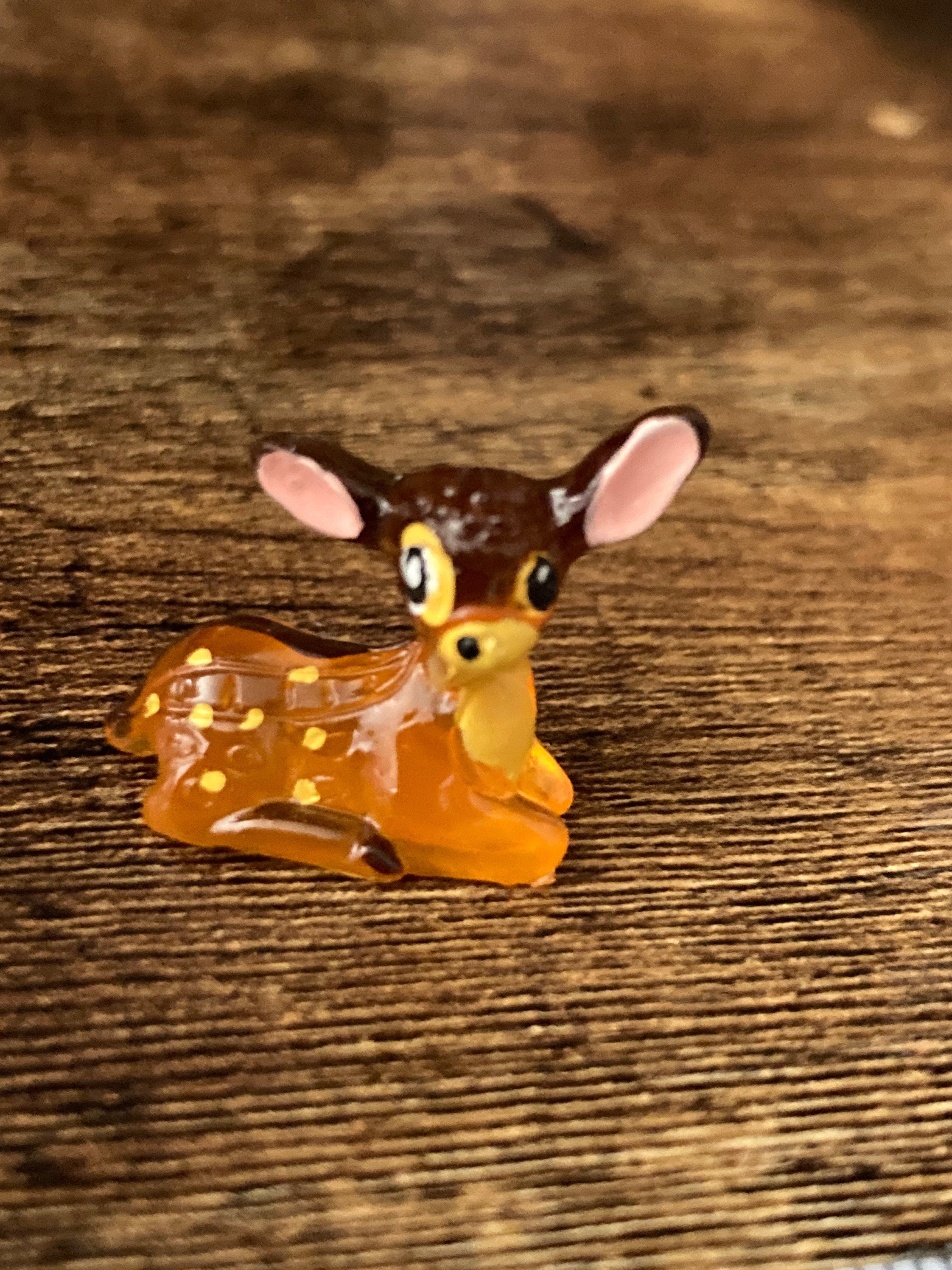 Miniature deer Cake Topper: Bambi Decorations - Set of 3
