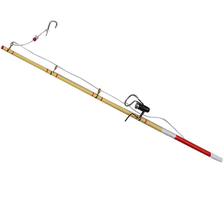 17cm miniature fishing rod fisherman’s cake topper