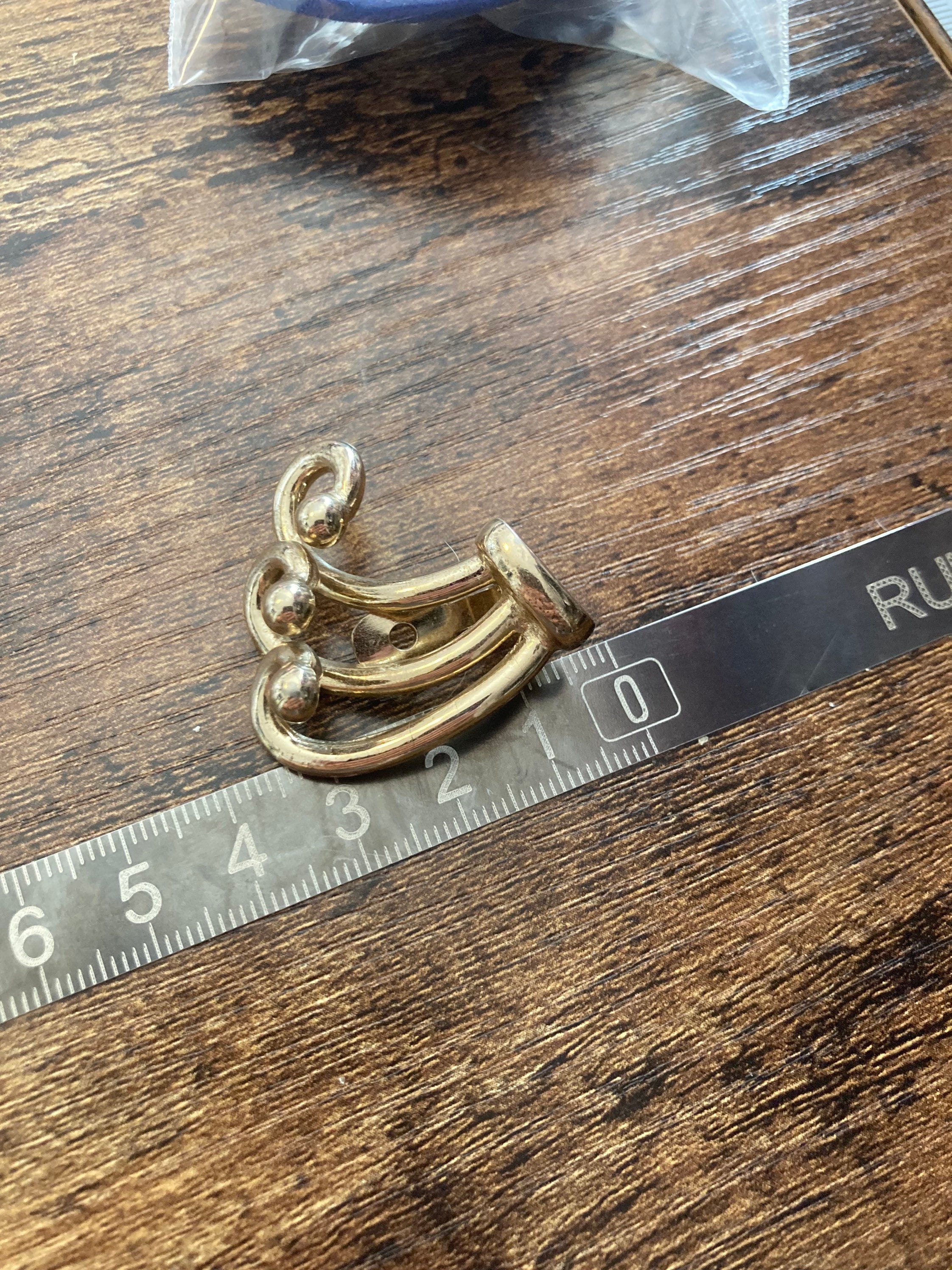 Signed BERGERE French pair of Mystery earrings dress shoe clips