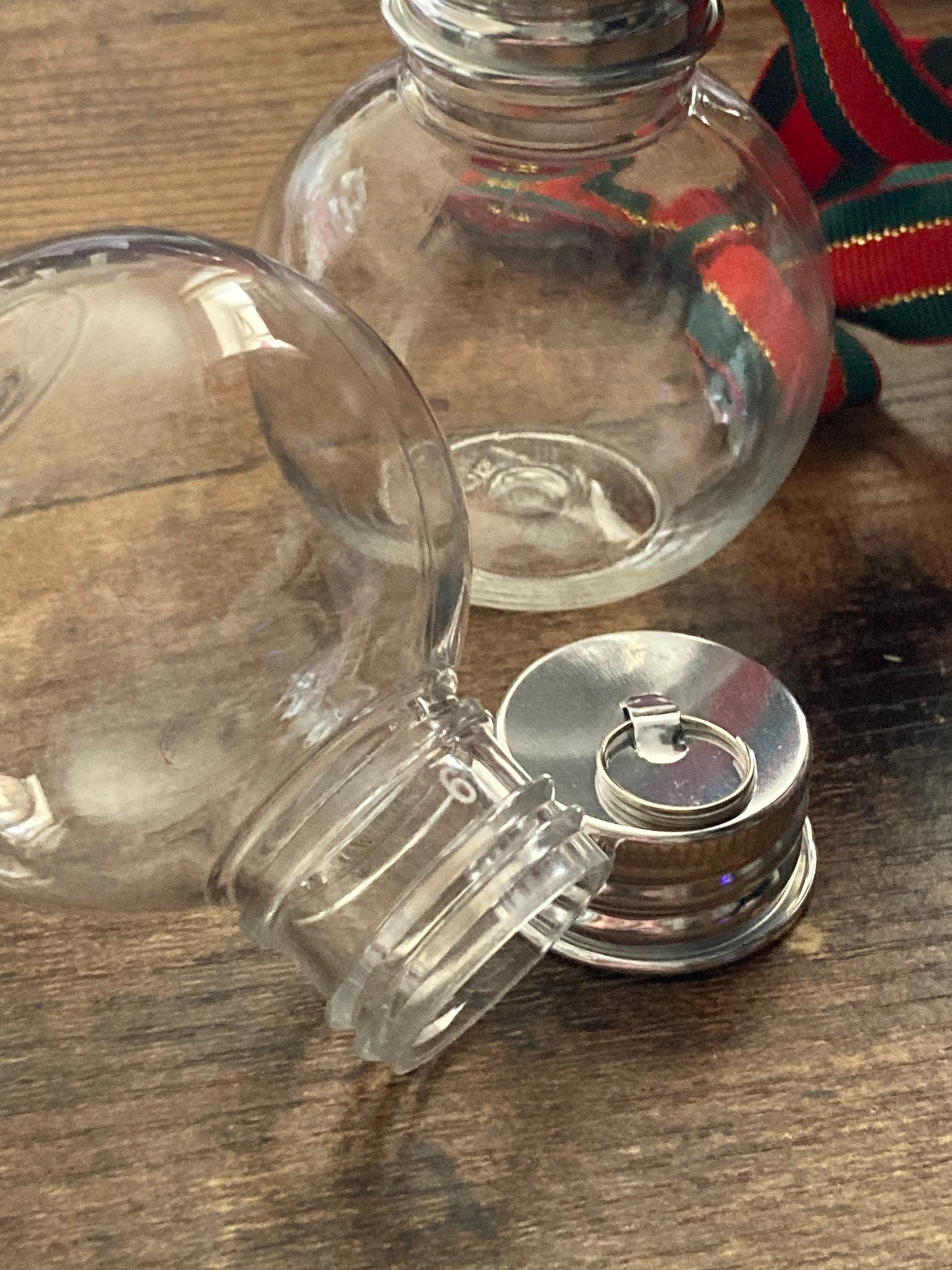 Booze Balls: 6 Fillable Christmas Baubles, 100ml Plastic Ornaments