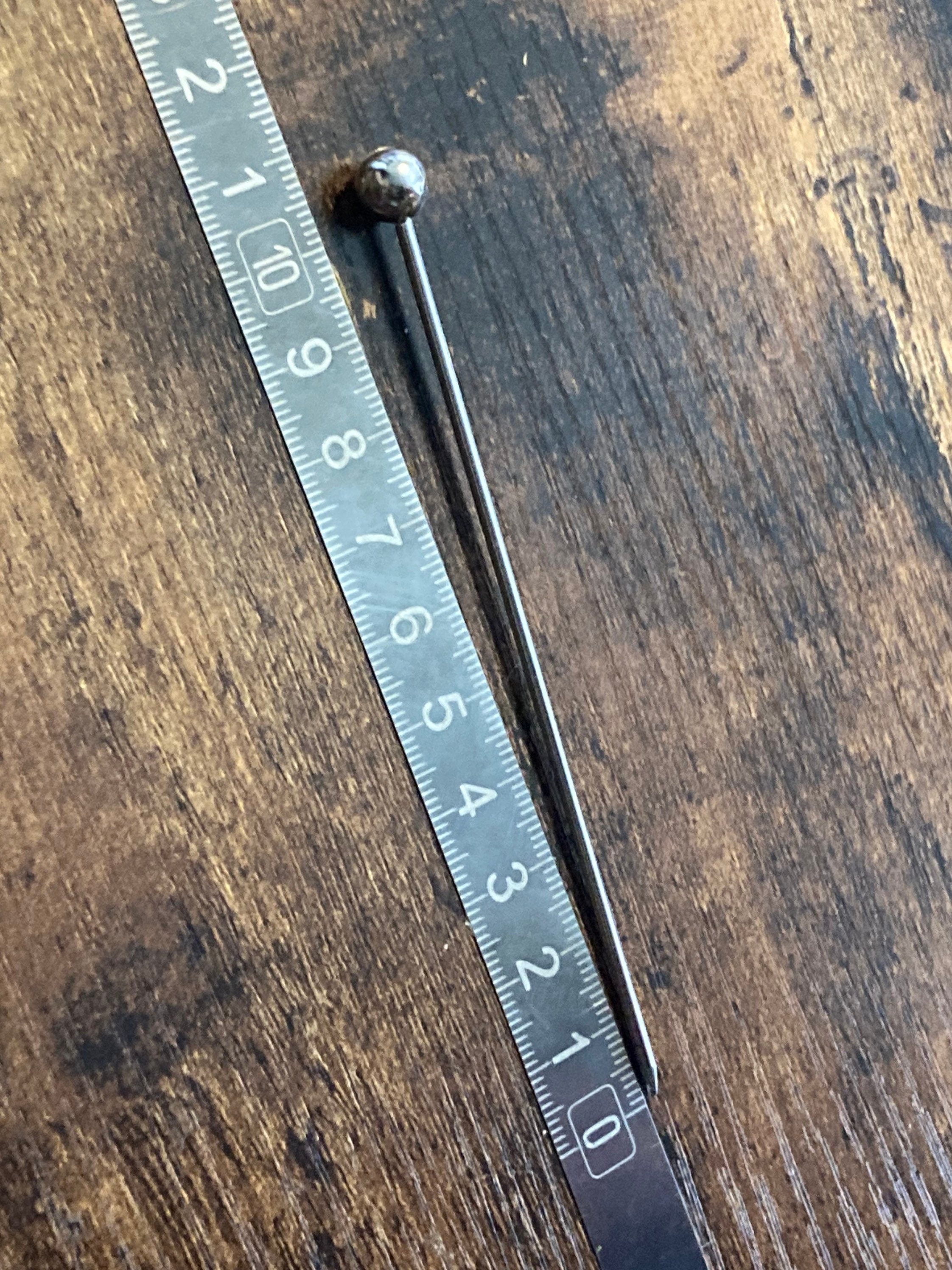 Stainless Steel Cocktail Picks: Vintage Bar Cherry & Olive Skewers (Set of 6)