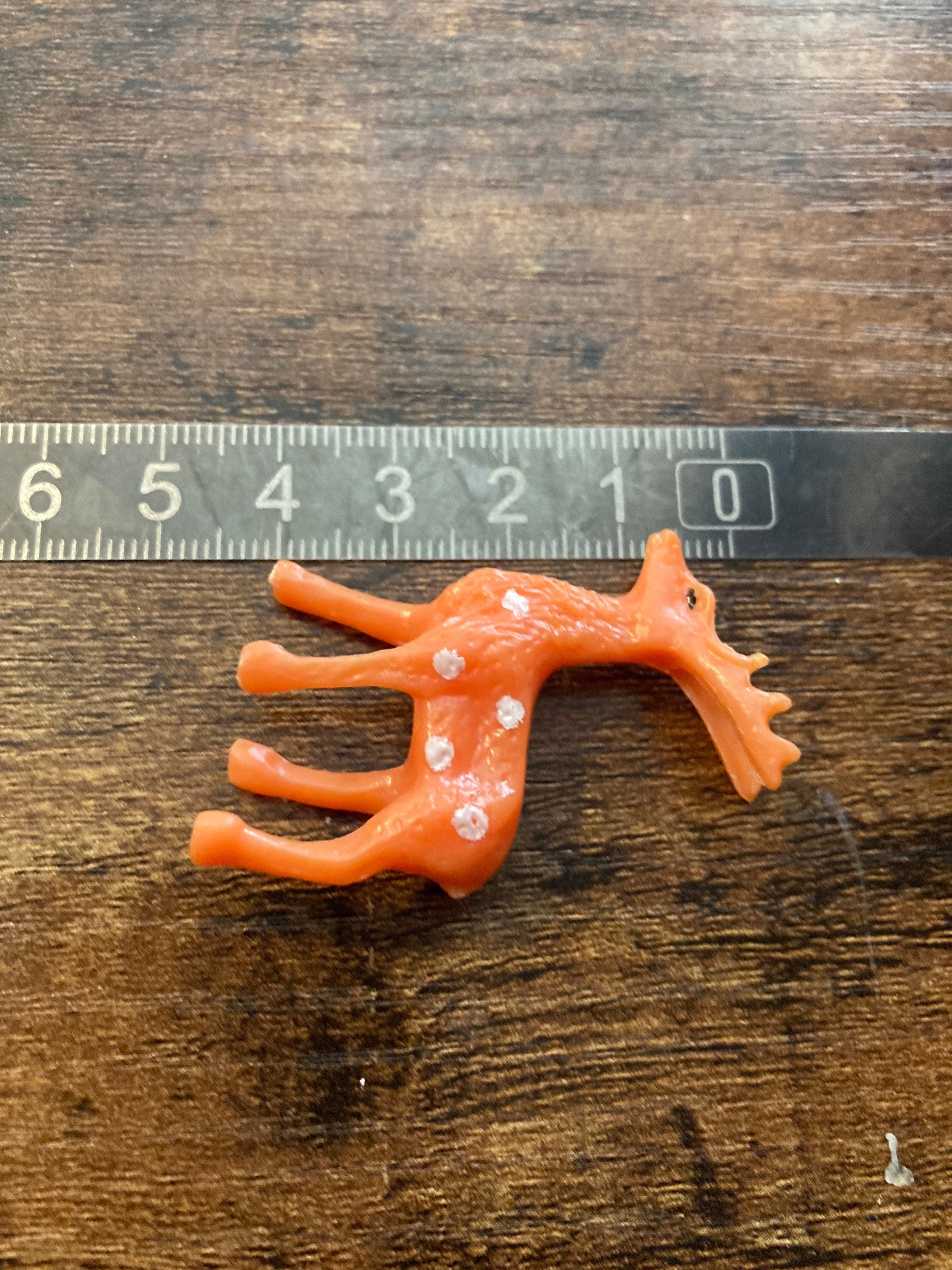 A brown White reindeer deer cake topper decoration
