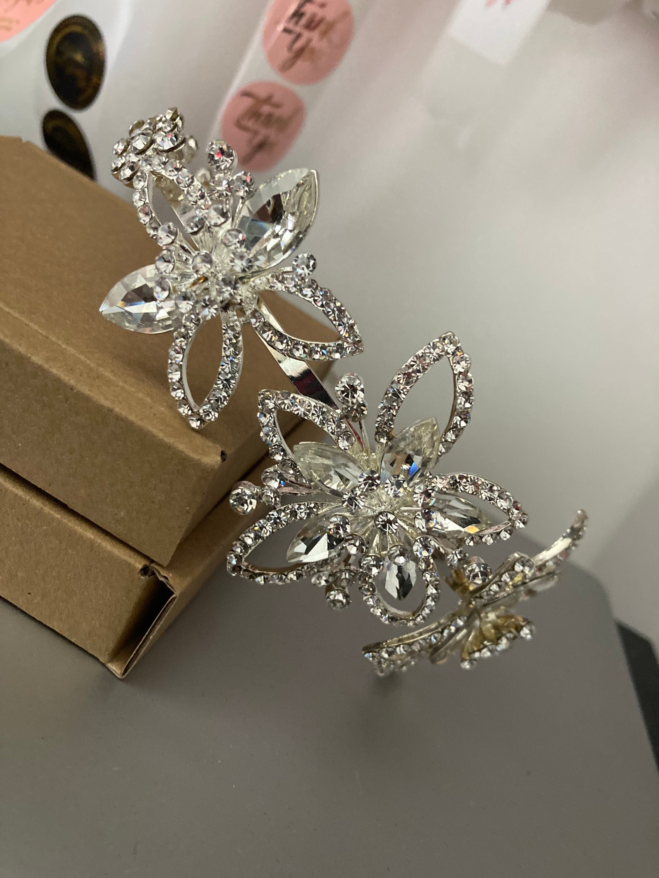 silver gilt gold tone clear crystal rhinestone ladies girls tiara