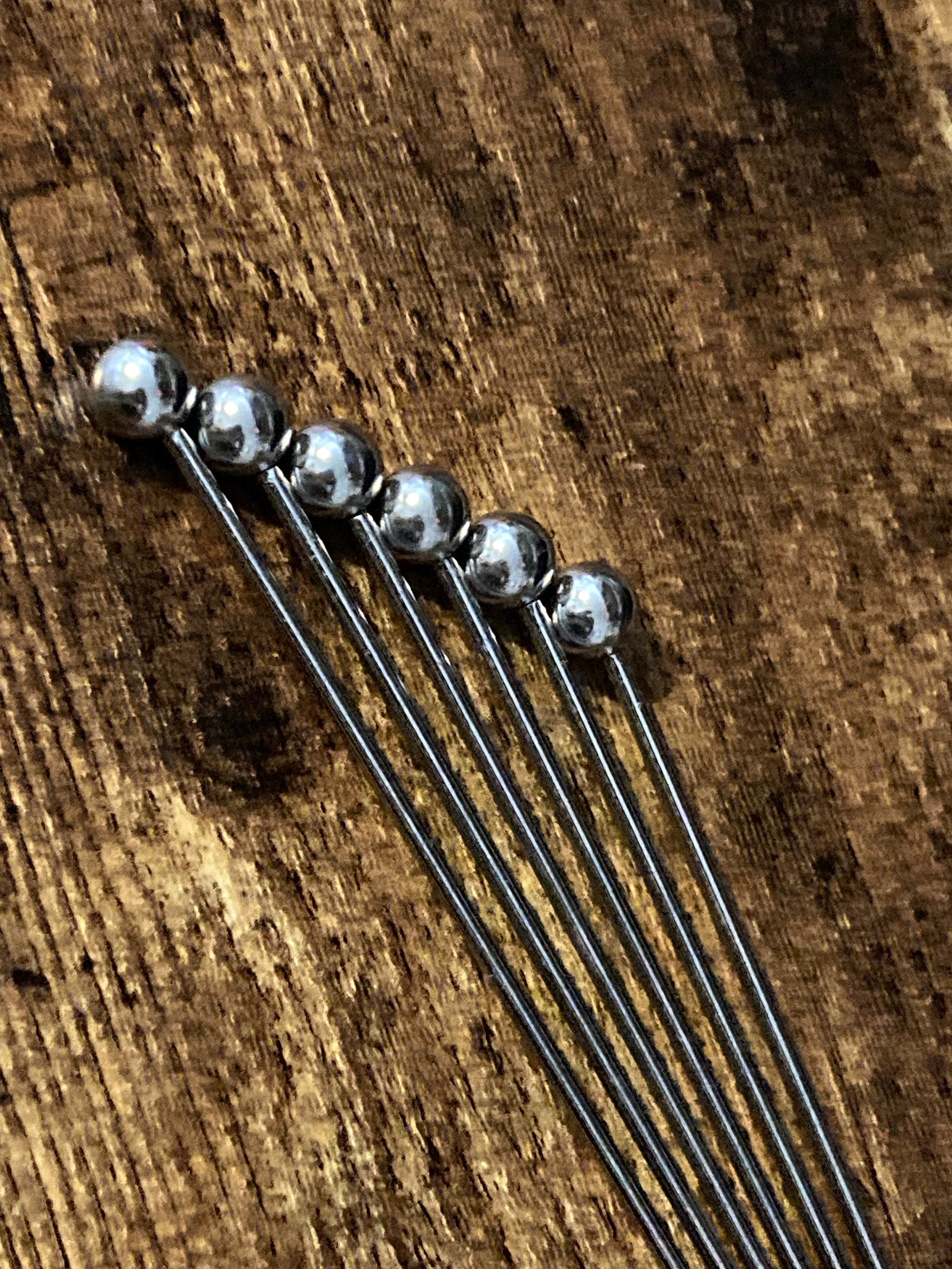 Stainless Steel Cocktail Picks: Vintage Bar Cherry & Olive Skewers (Set of 6)